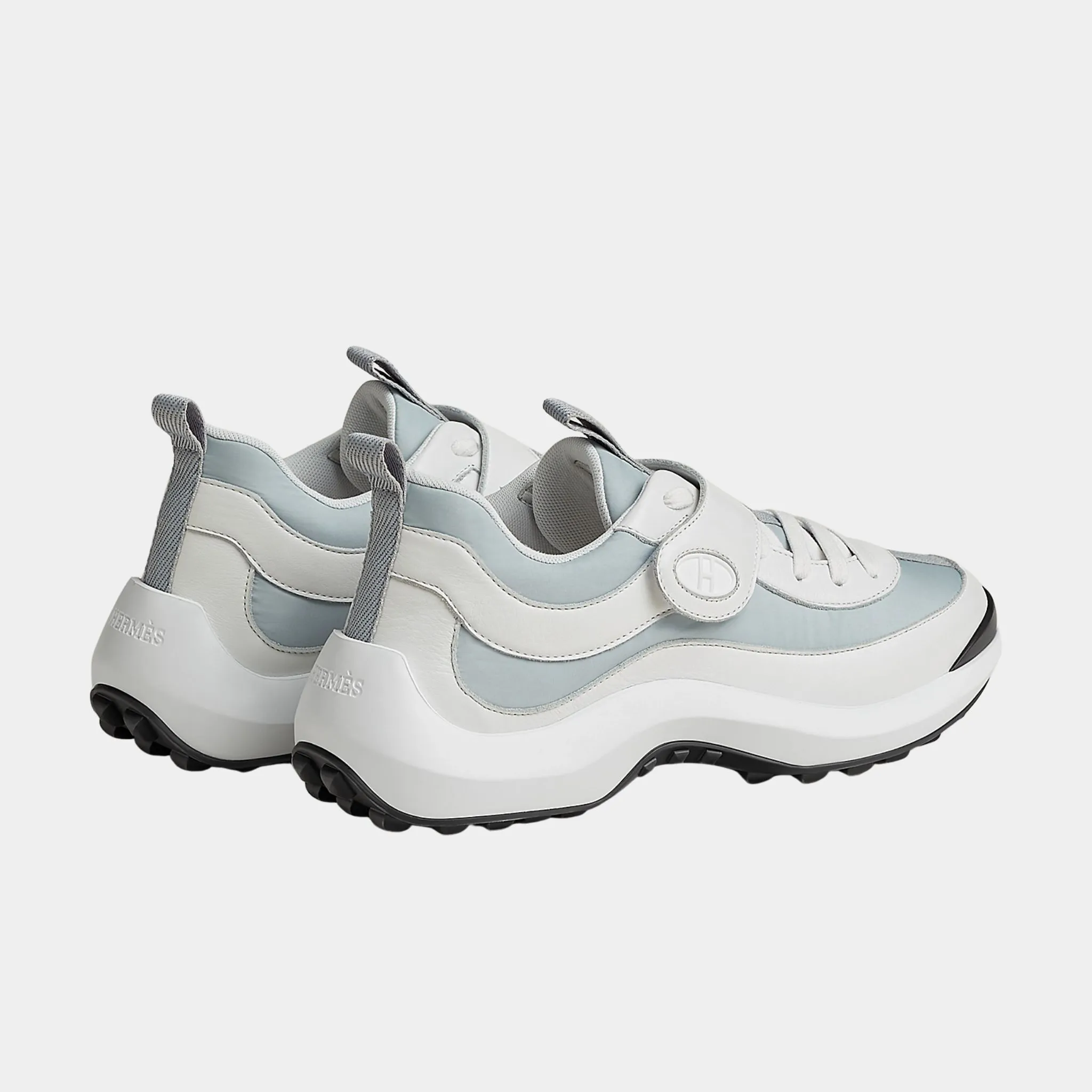 Loop Sneakers in Parachute Fabric and Calfskin - Image 6