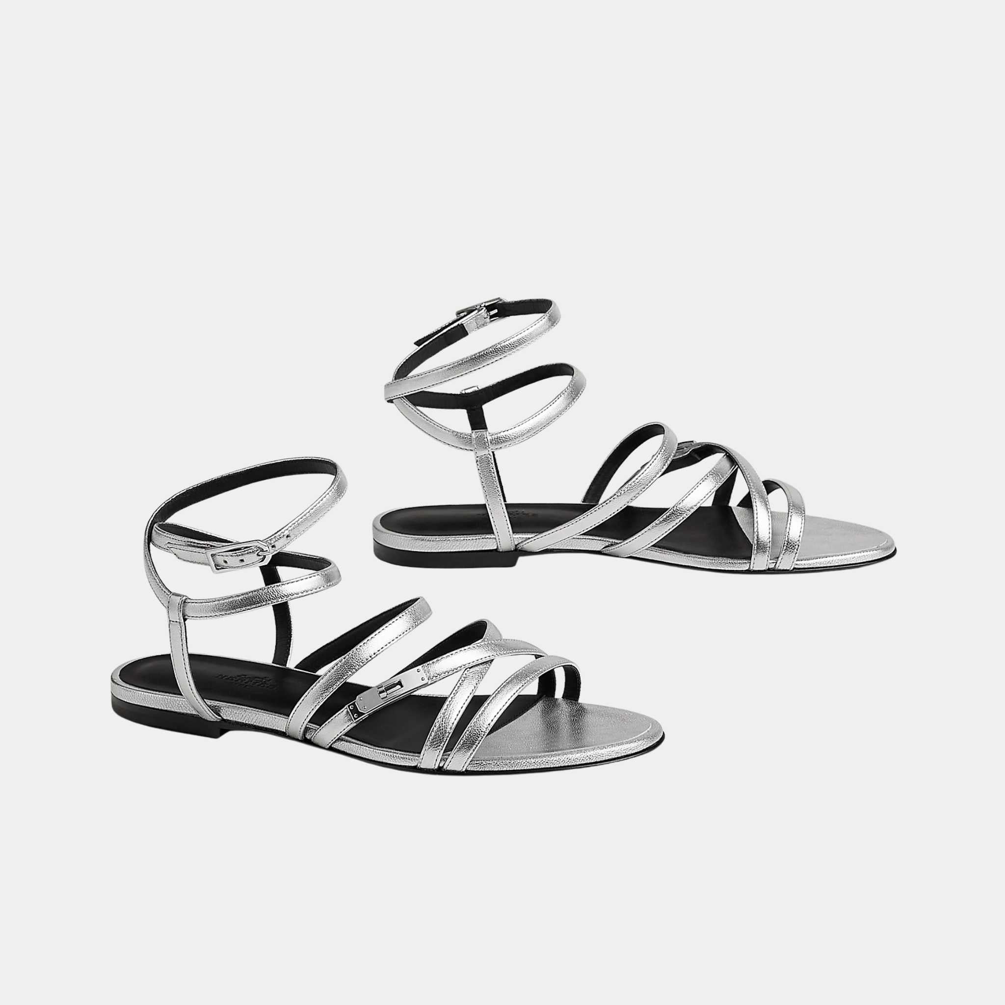 Lullaby Sandals in Metallic Goatskin