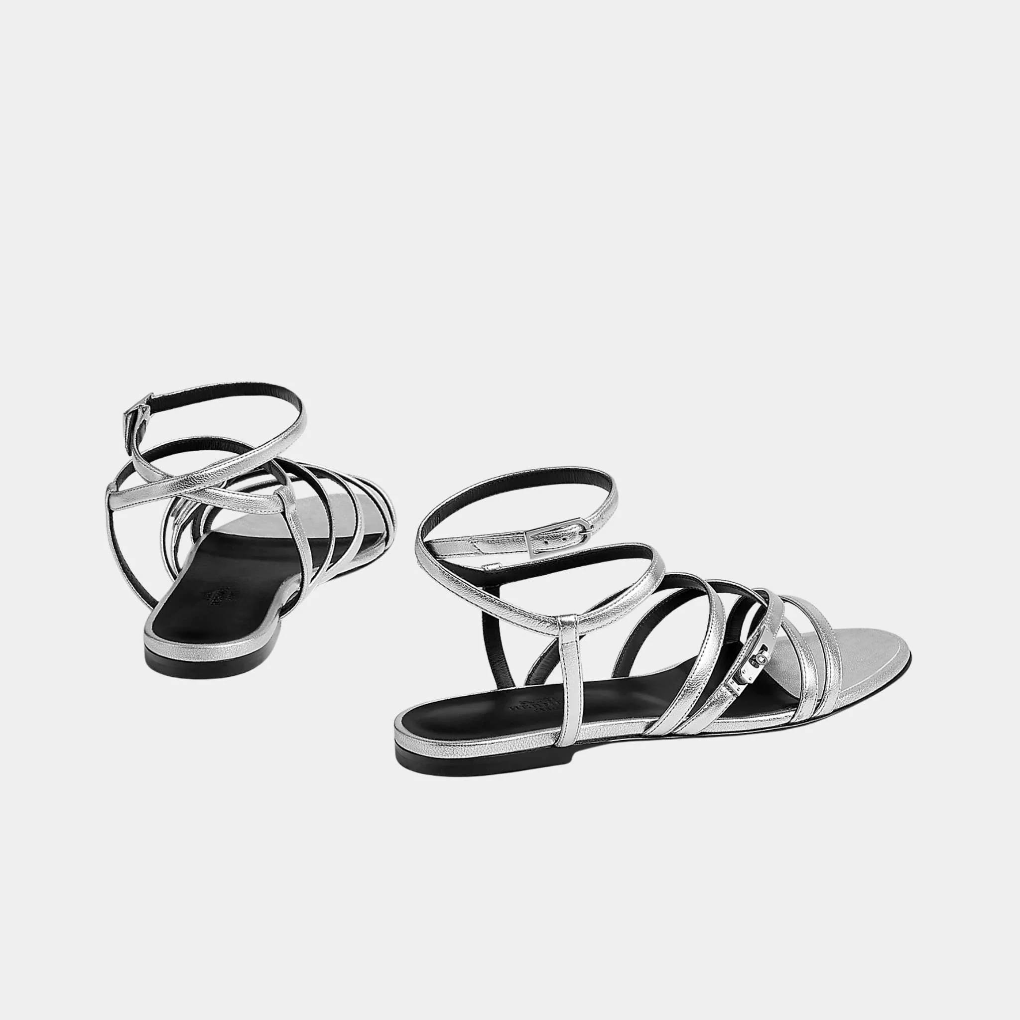 Lullaby Sandals in Metallic Goatskin - Image 3