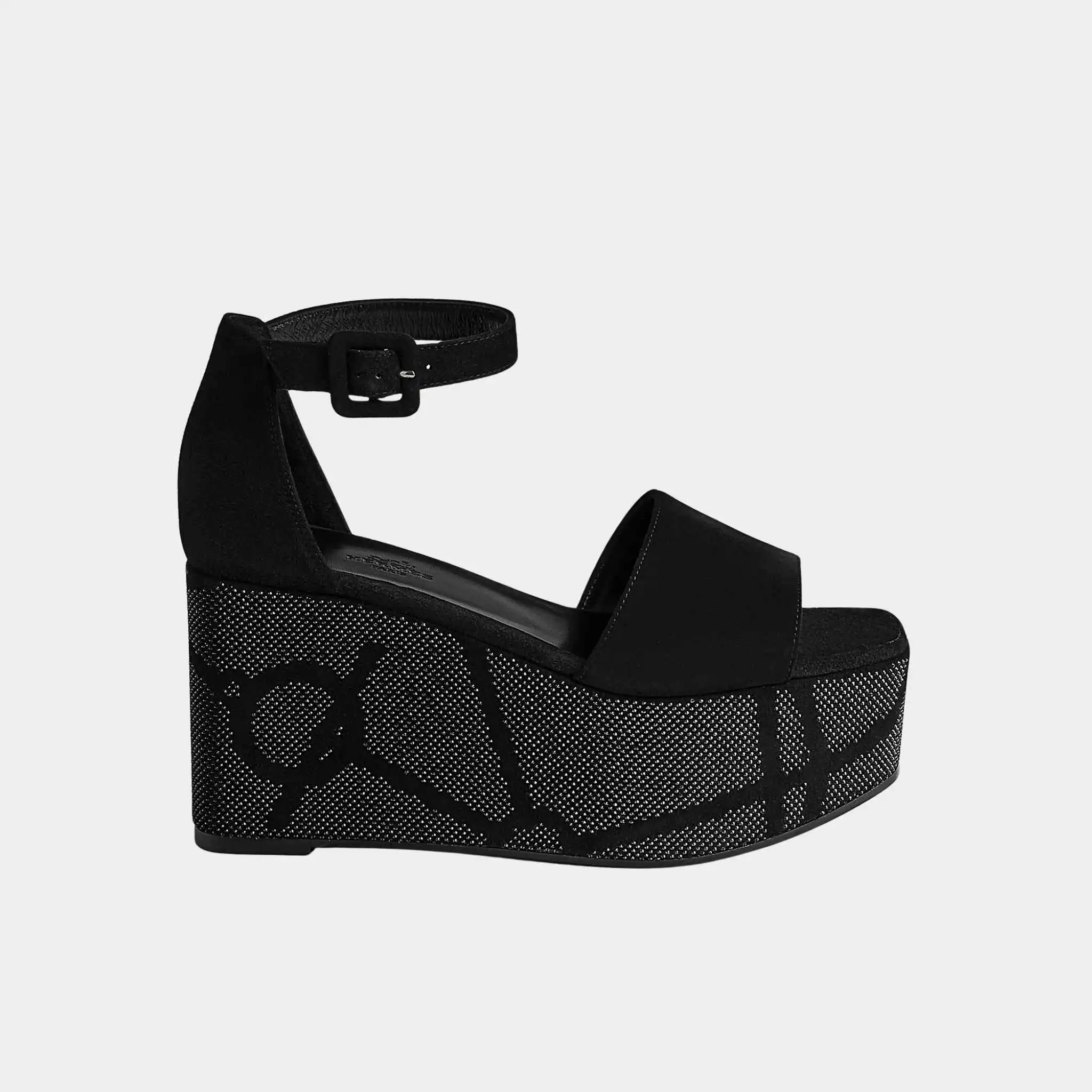 Luminous 35 Platform Sandals in Suede Goatskin - Image 3