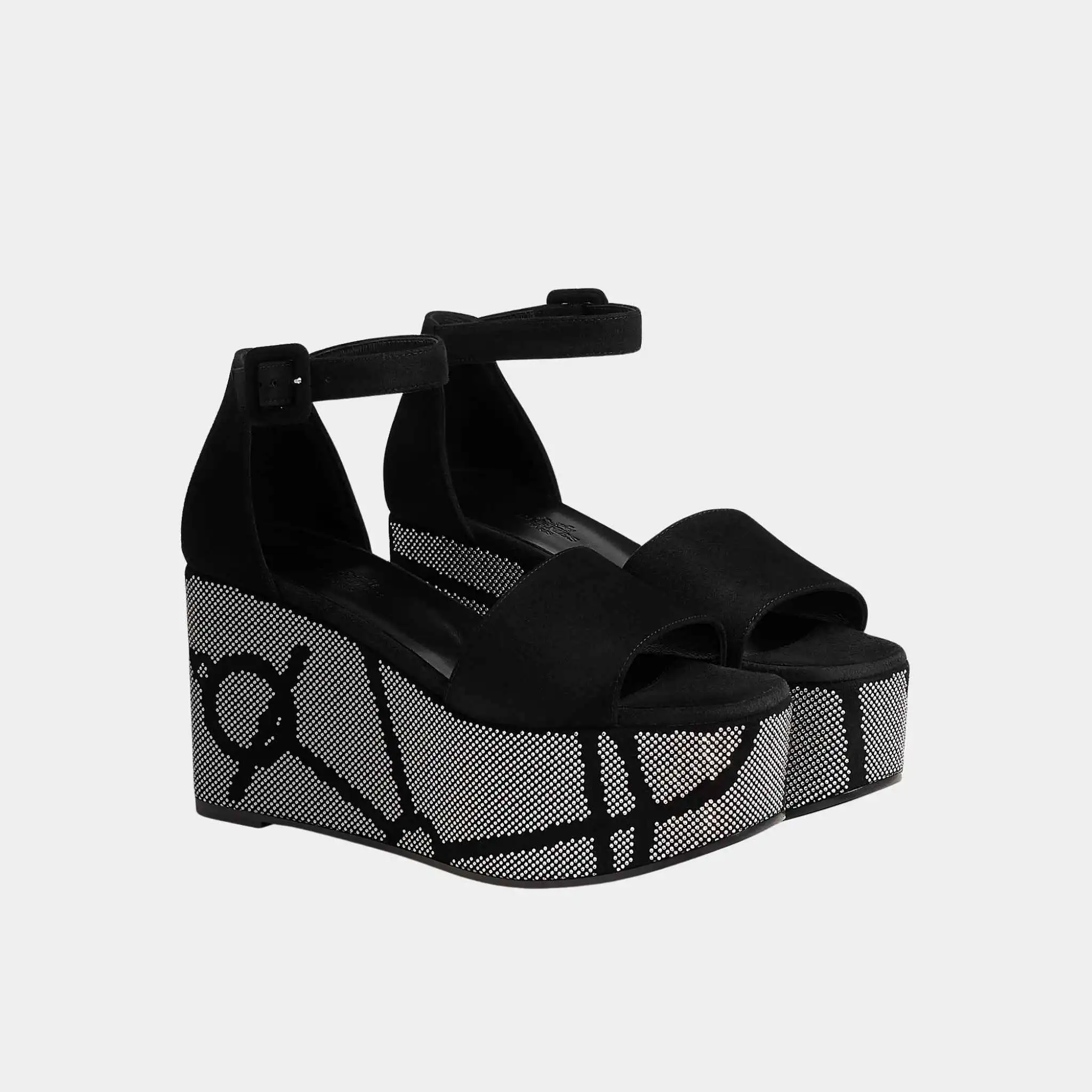 Luminous 35 Platform Sandals in Suede Goatskin - Image 4