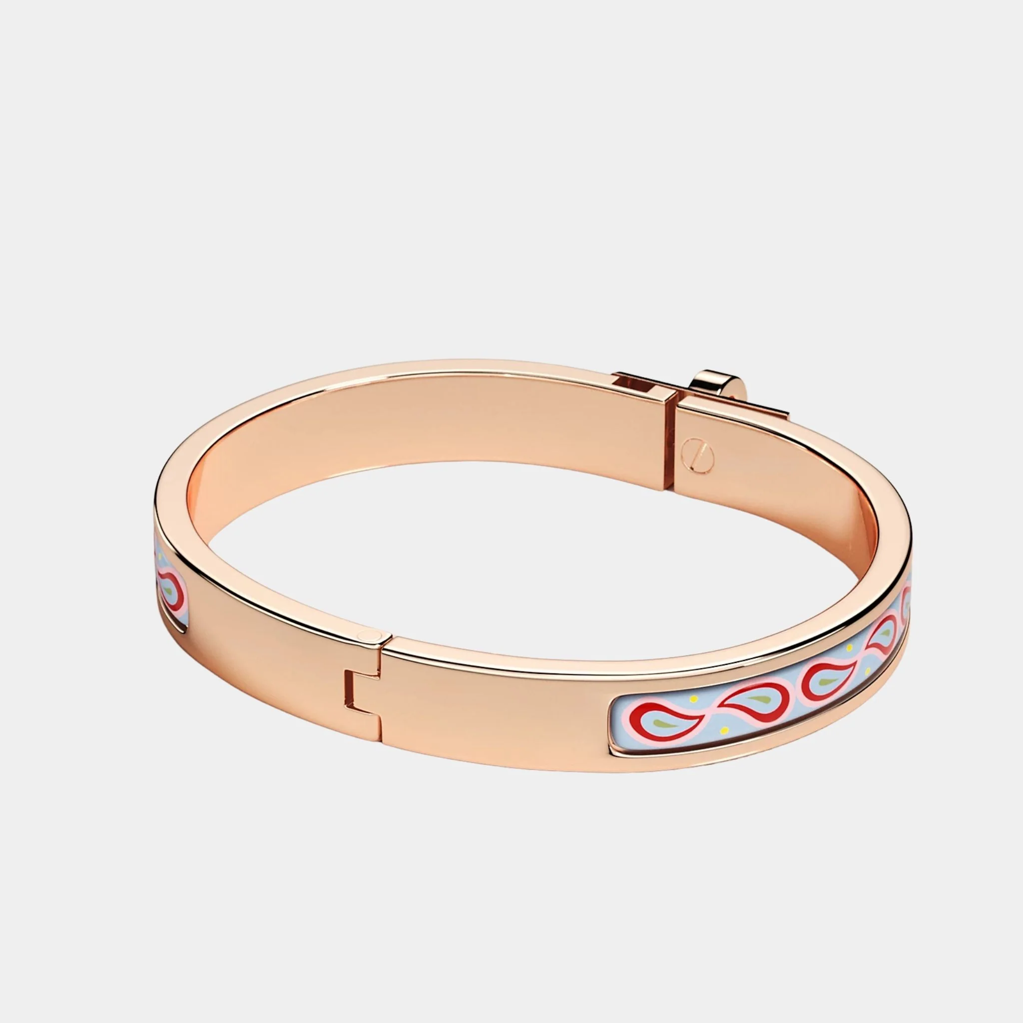 Mini Clic Kelly Palmettes Composees Bracelet Rose Gold - Image 2