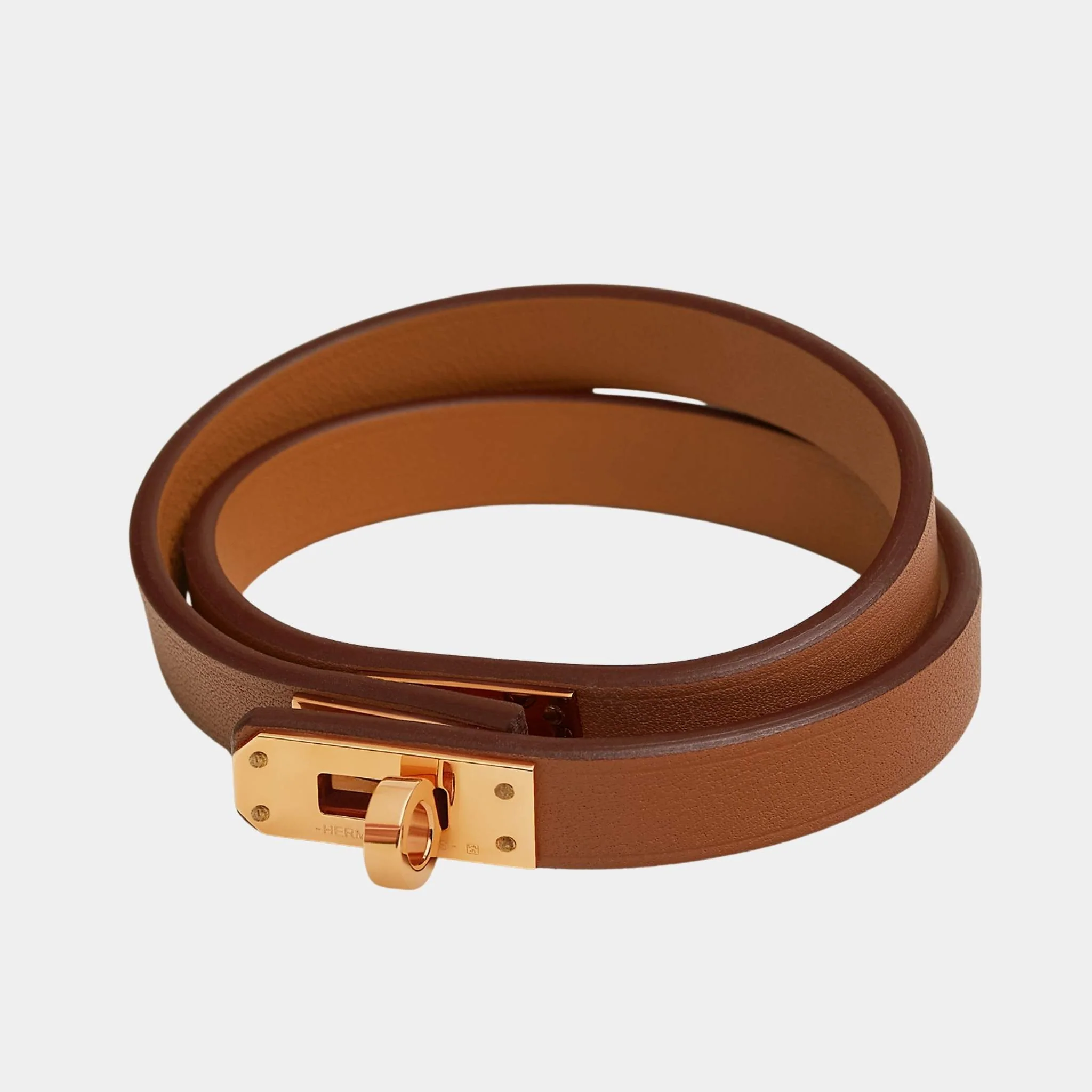 Mini Kelly Double Tour Bracelet Swift Calfskin