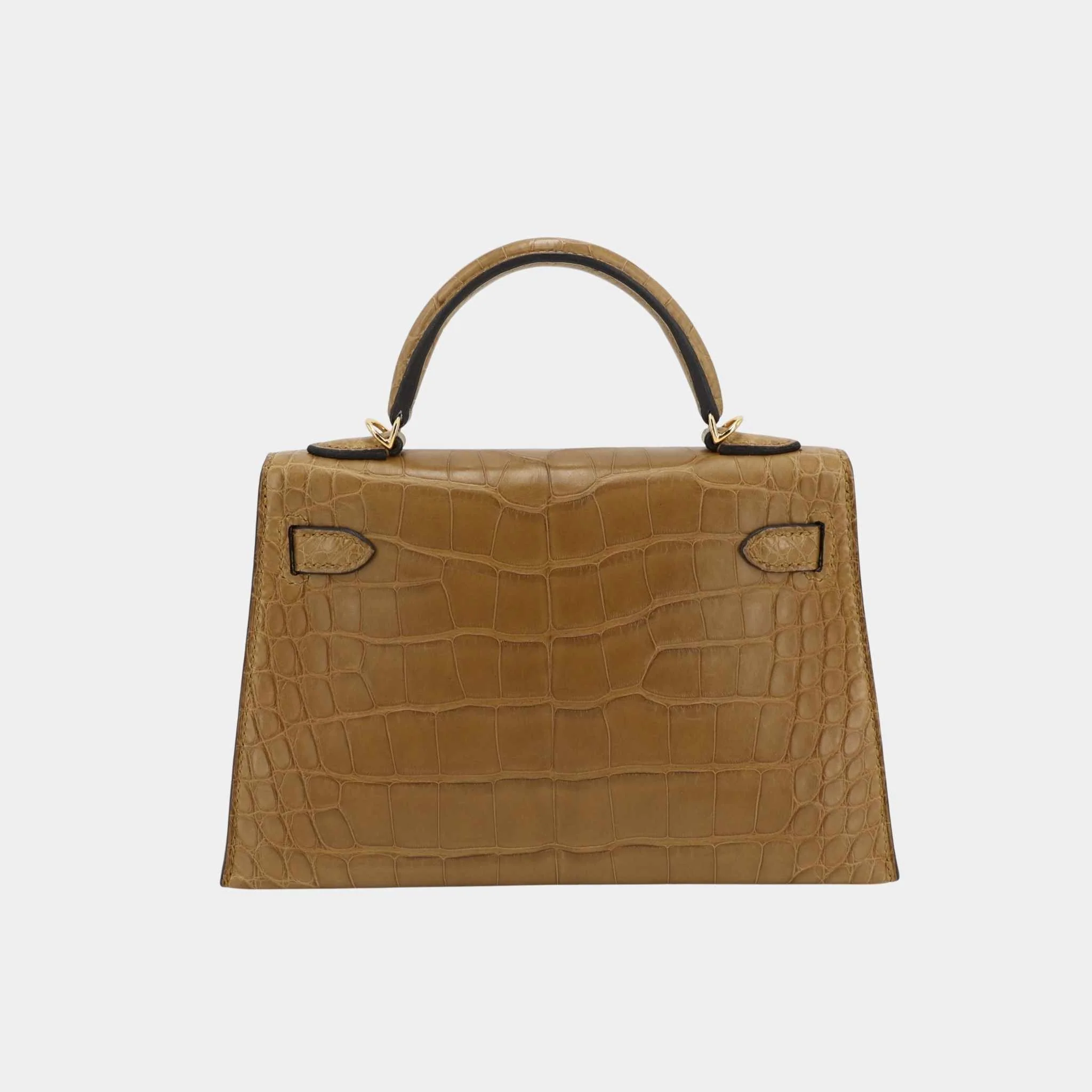 Mini Kelly II Alligator Kraft GHW - Image 2