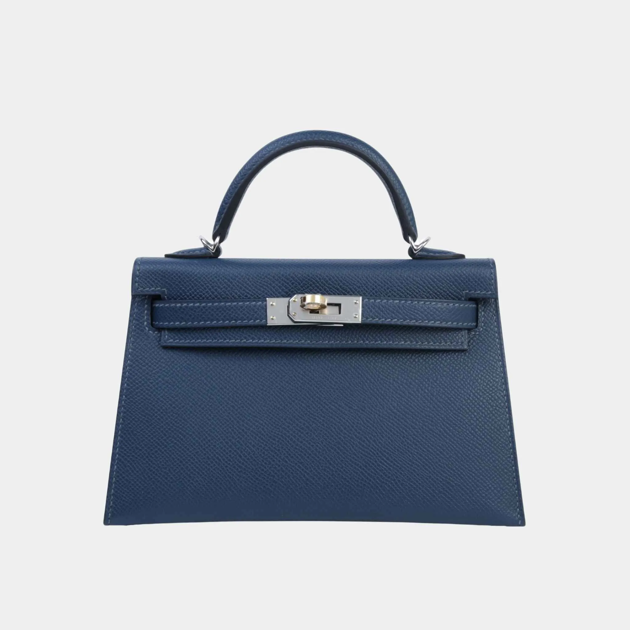 Mini Kelly II Epsom Bleu de Prusse ELHW