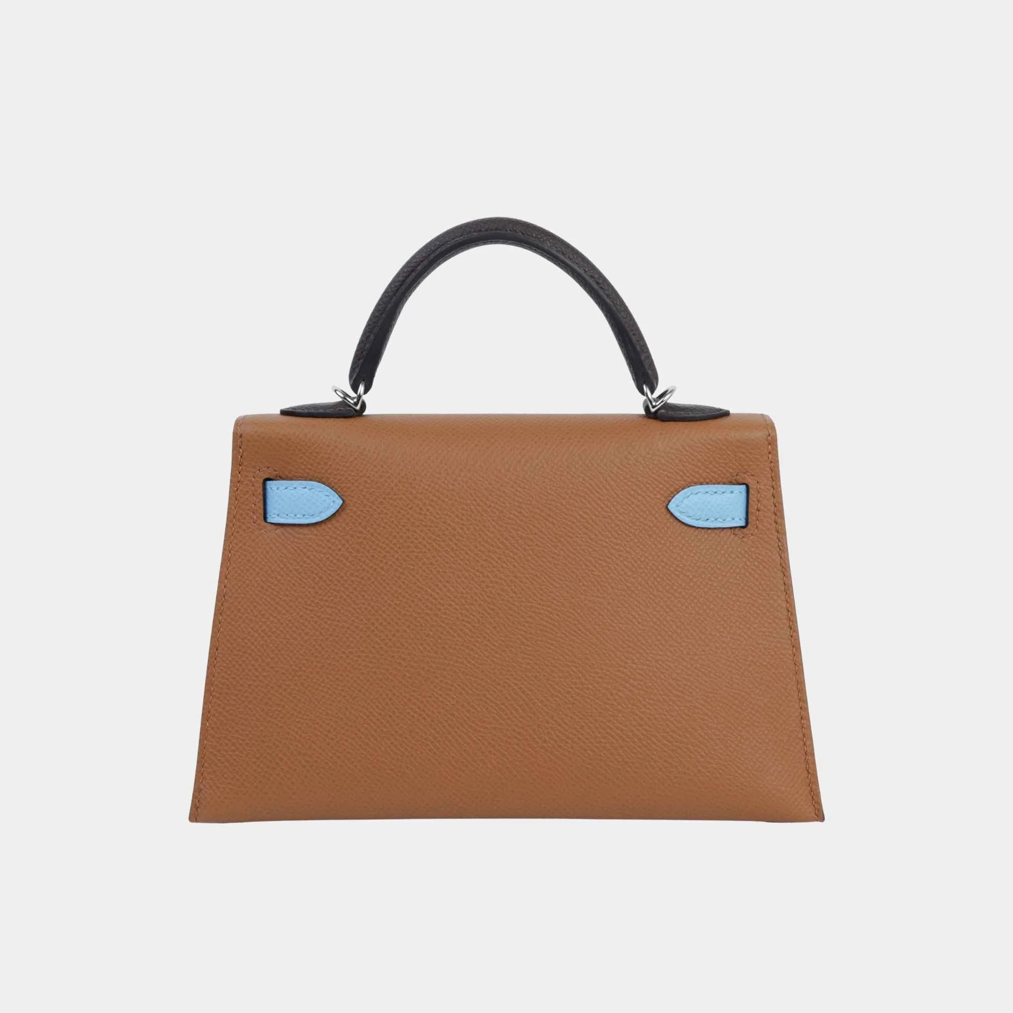 Mini Kelly II Epsom Gold/Ecorce/Celeste PHW - Image 2
