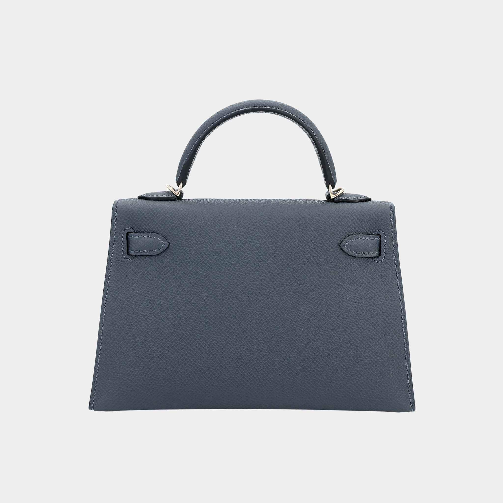 Mini Kelly II Epsom Gris Misty PBHW - Image 2