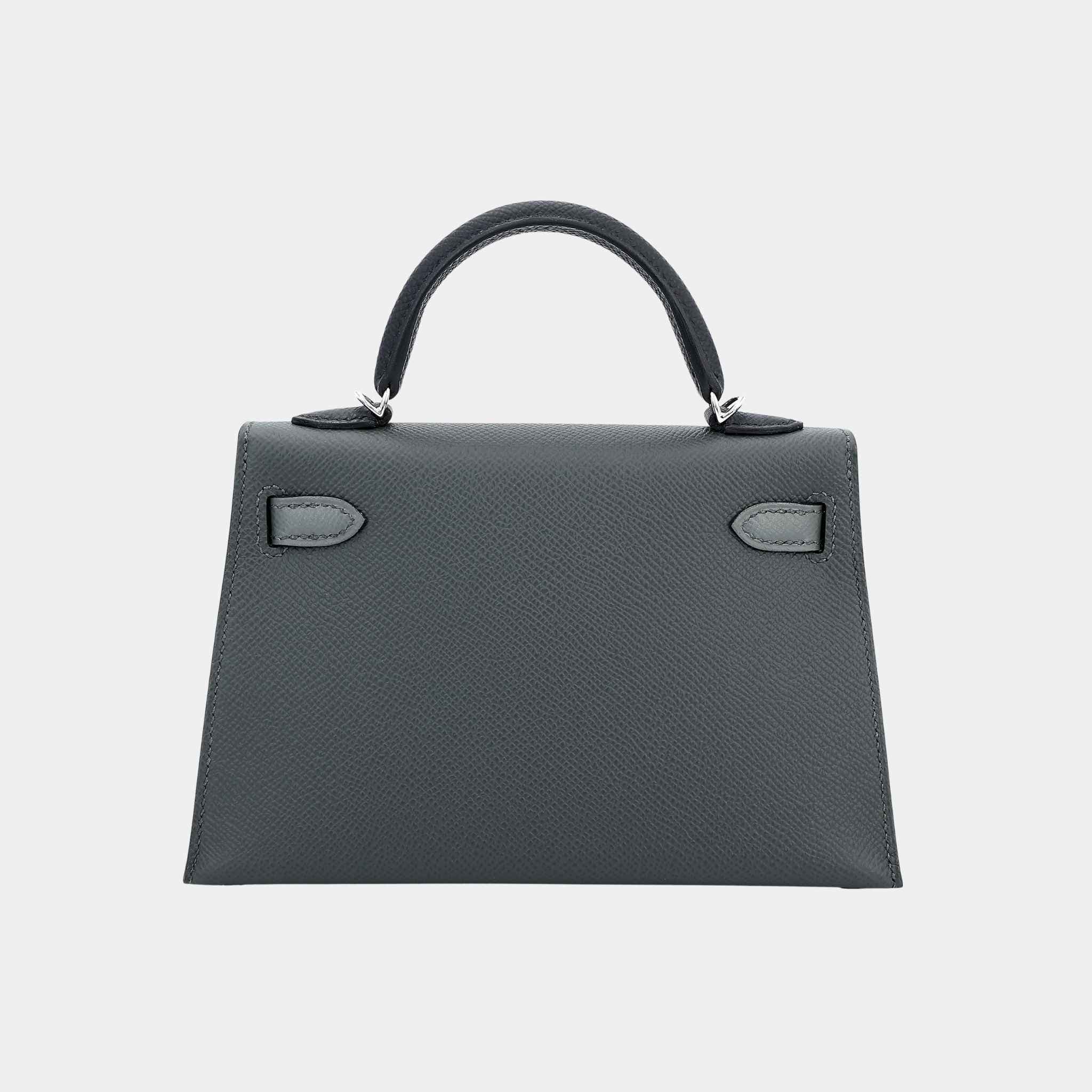 Mini Kelly II Epsom Vert Mangrove/Vert Amande/Black PHW - Image 2