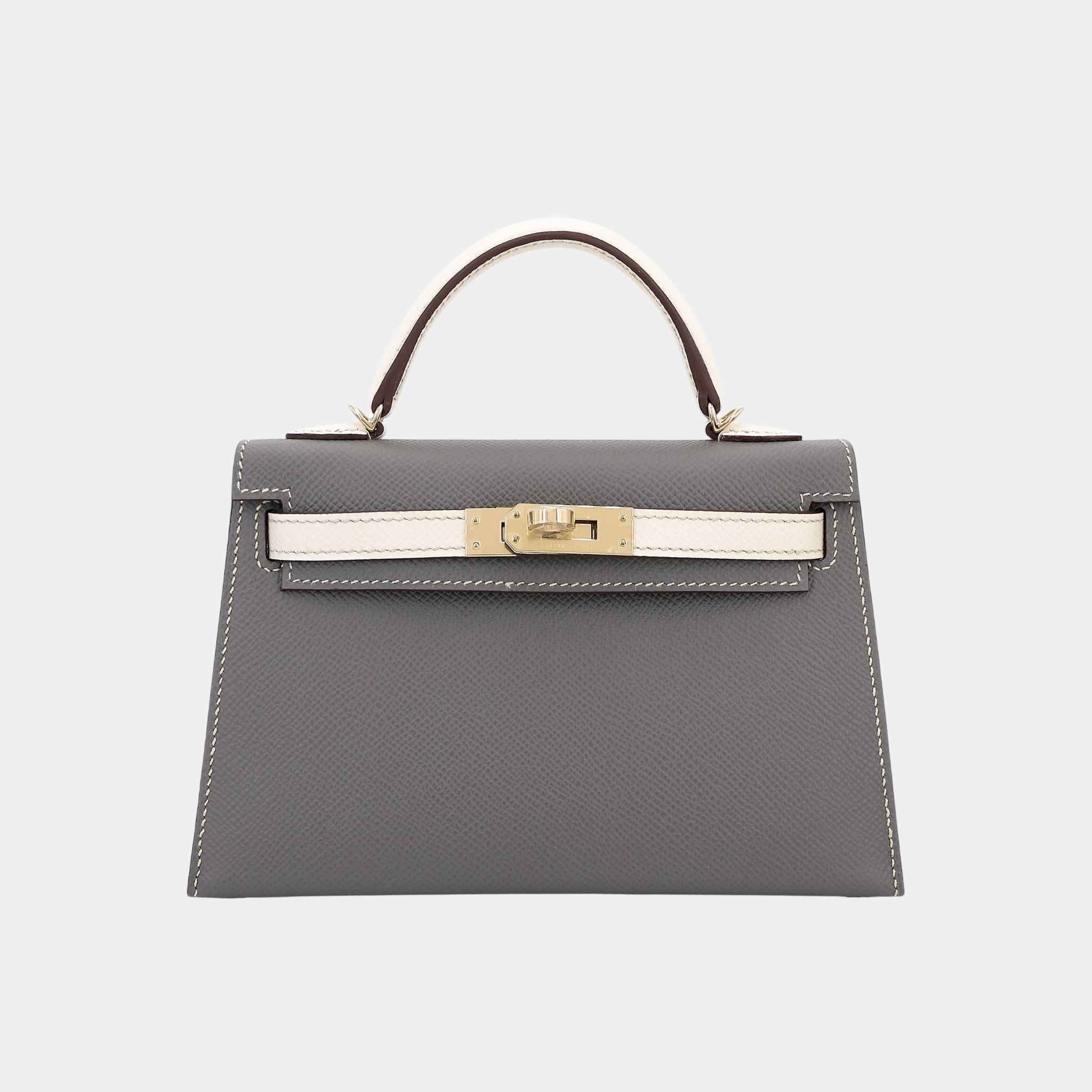 Mini Kelly II HSS Epsom Gris Meyer/Craie PBHW