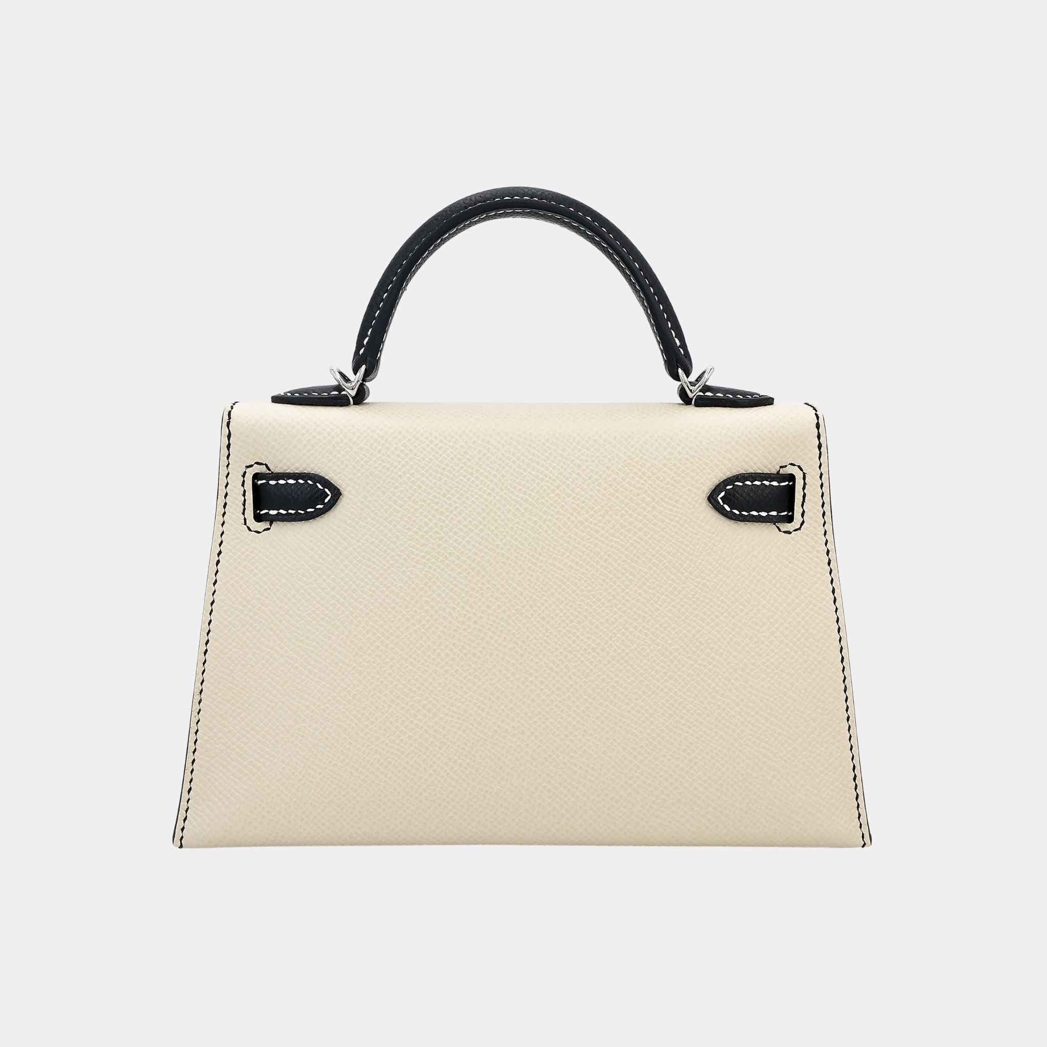 Mini Kelly II HSS Epsom Nata/Black PHW - Image 2