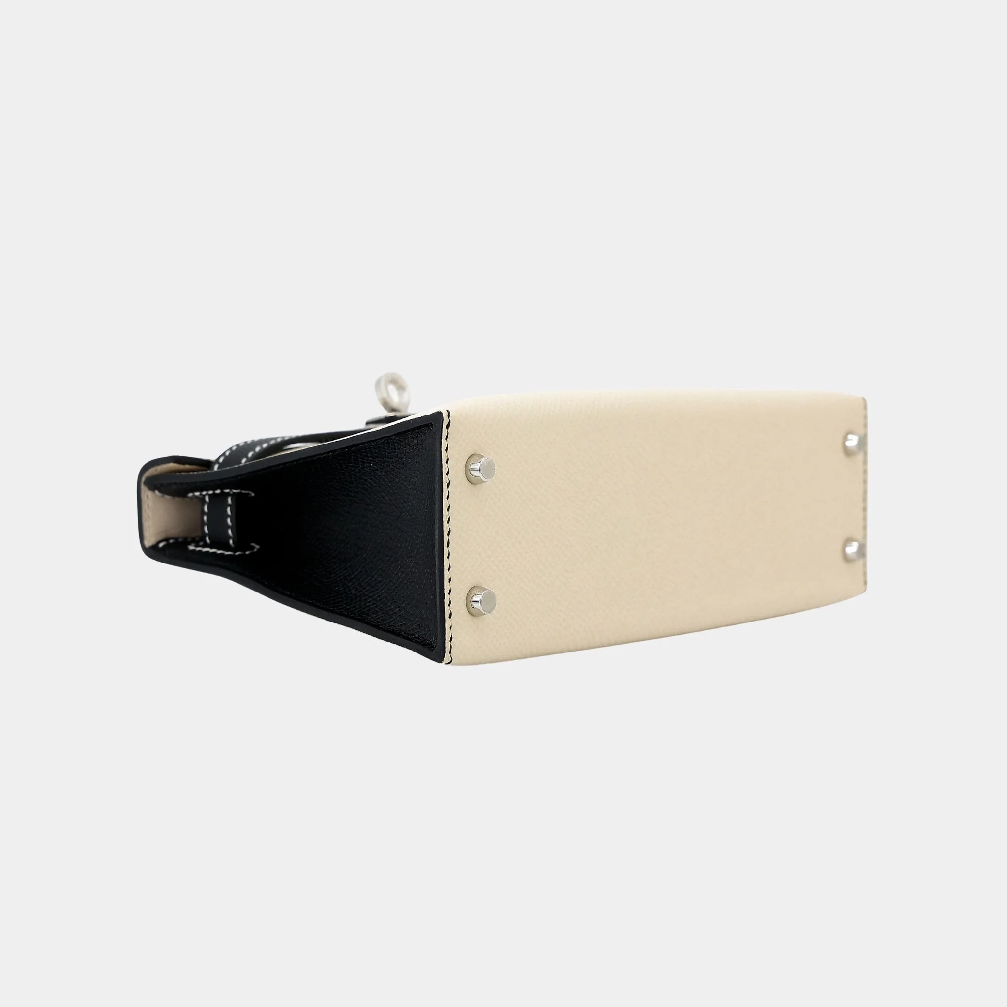 Mini Kelly II HSS Epsom Nata/Black PHW - Image 3