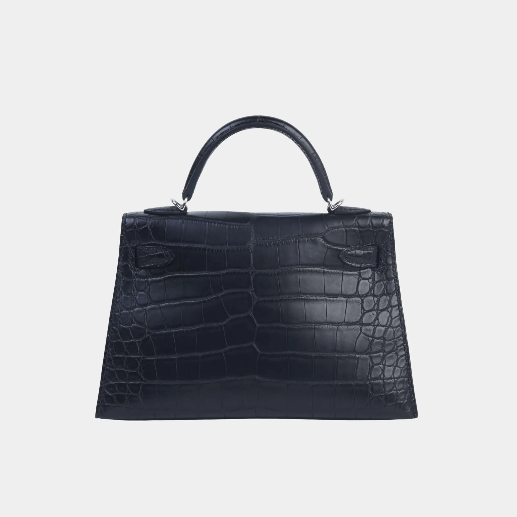 Mini Kelly II Matte Alligator Black PHW - Image 2