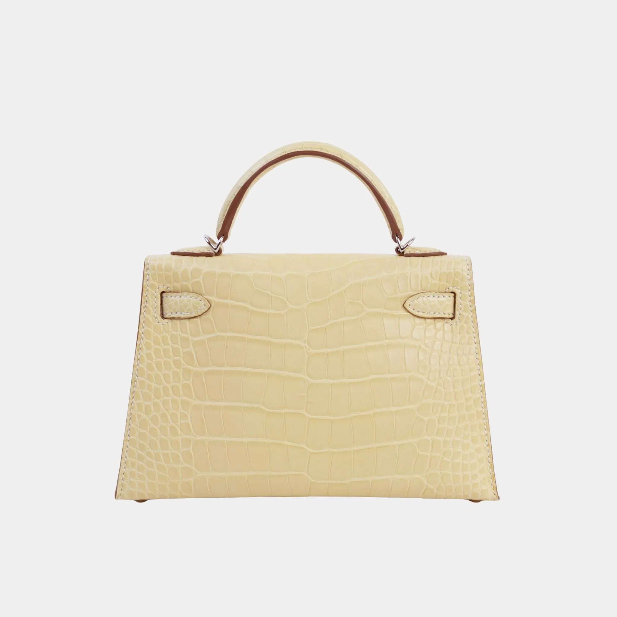 Mini Kelly II Matte Alligator Vanille PHW - Image 2