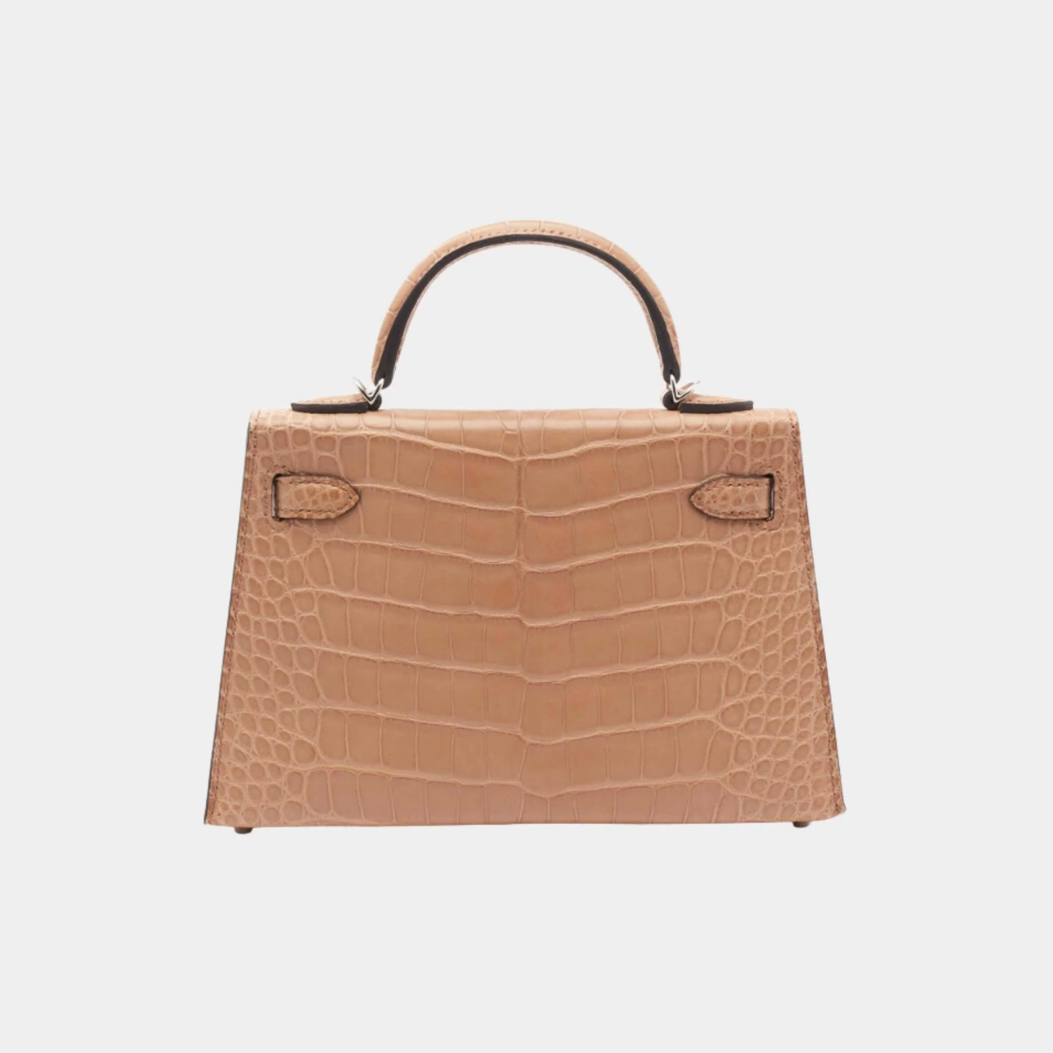 Mini Kelly II Matte Alligator Chai PHW - Image 2