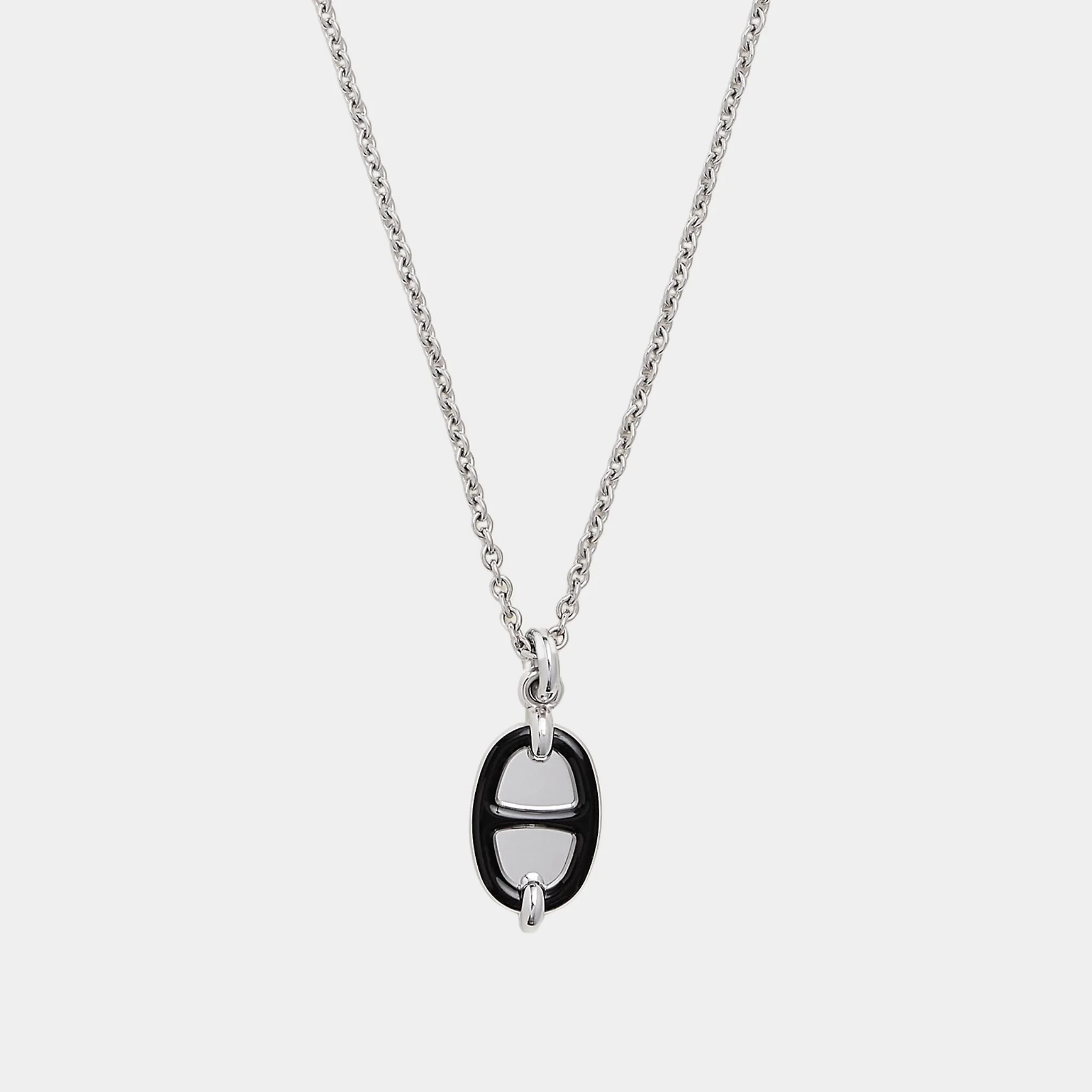 Mini Maillon Pendant Small Model Palladium Plated