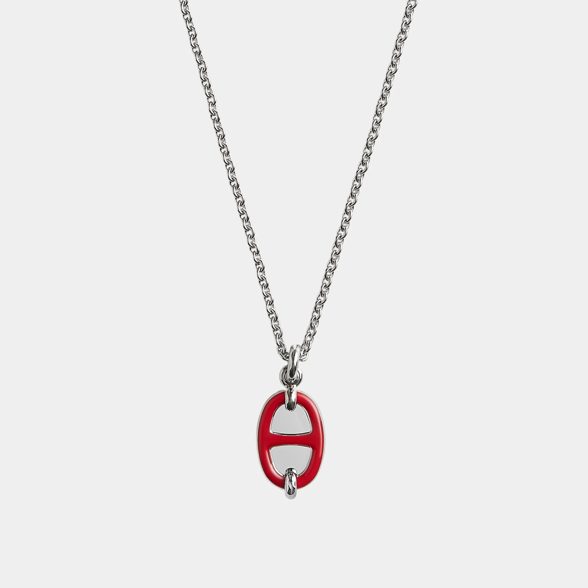 Mini Maillon Pendant Small Model Palladium Plated - Image 2