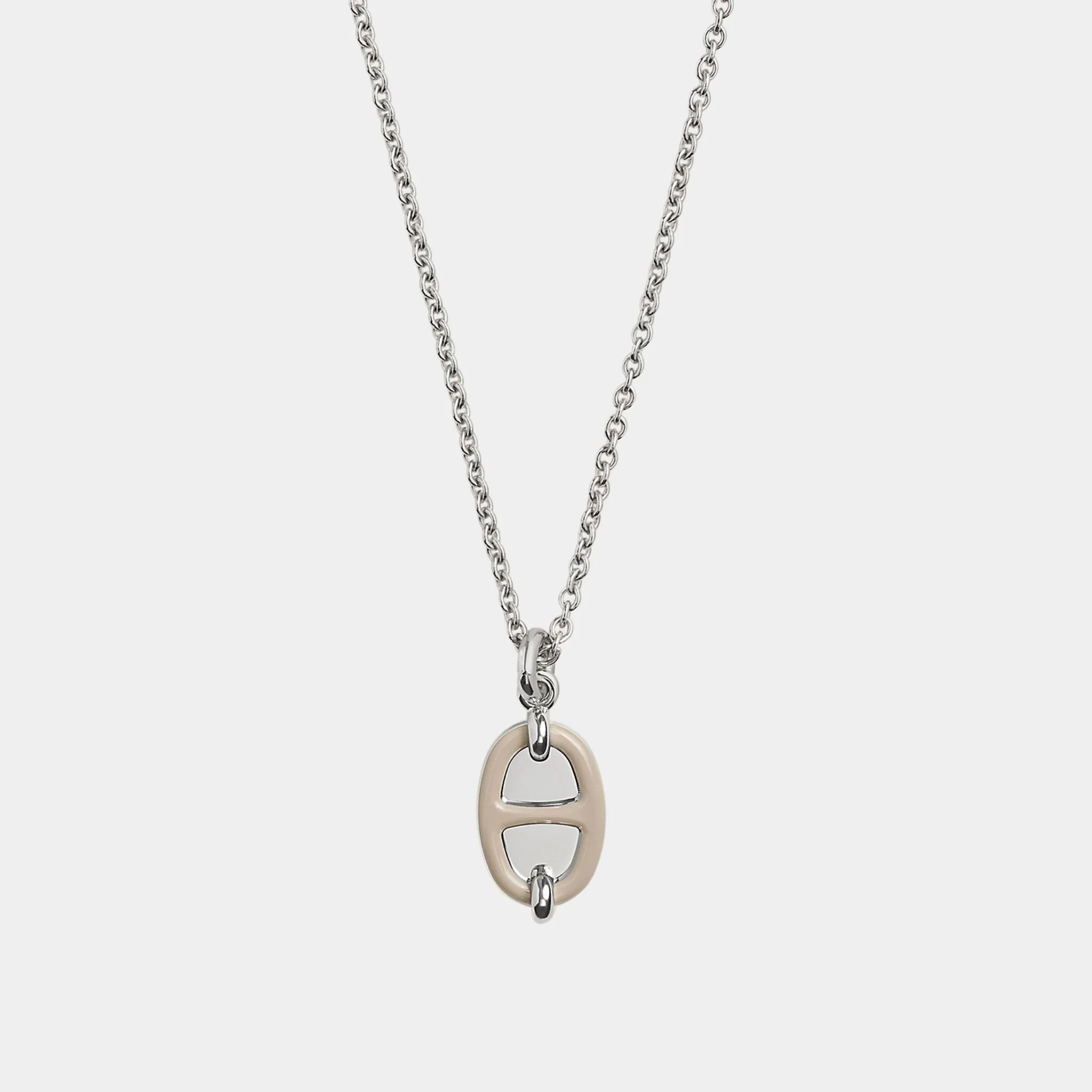 Mini Maillon Pendant Small Model Palladium Plated - Image 3