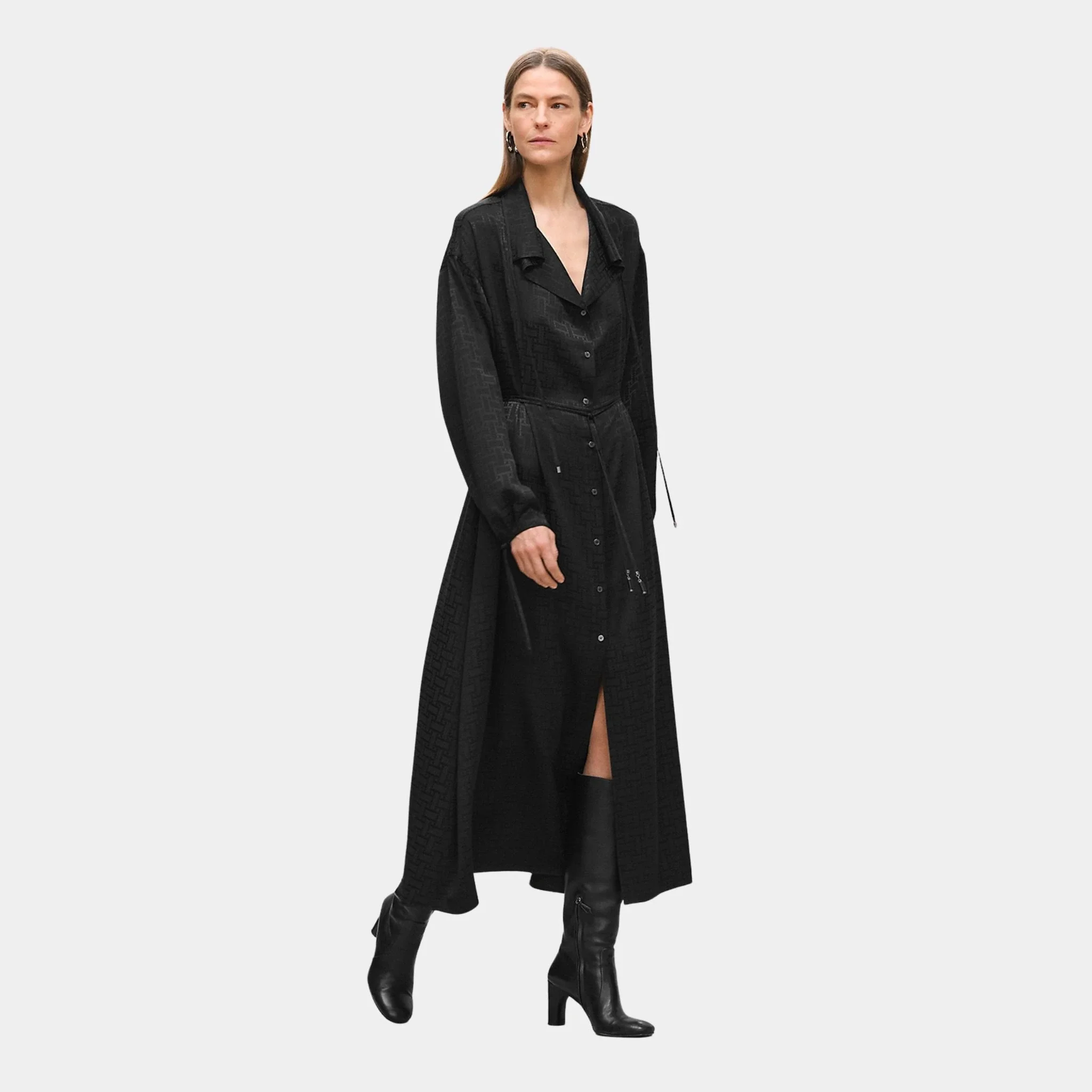 Mosaique Drawstring Long Dress
