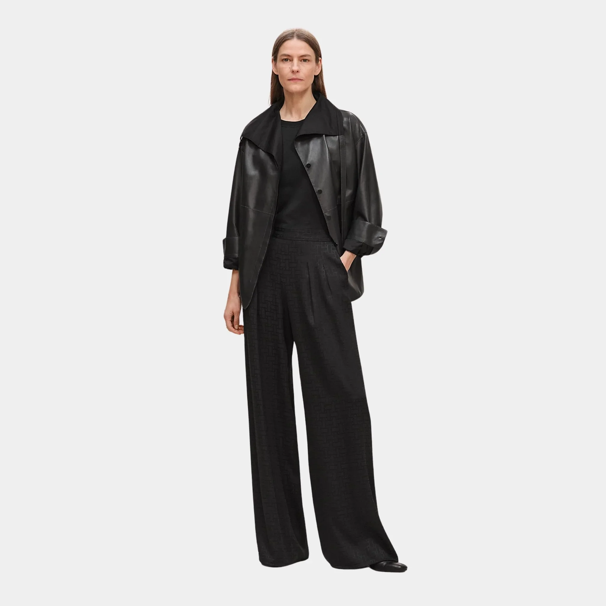 Mosaique Pants in Jacquard Silk - Image 3