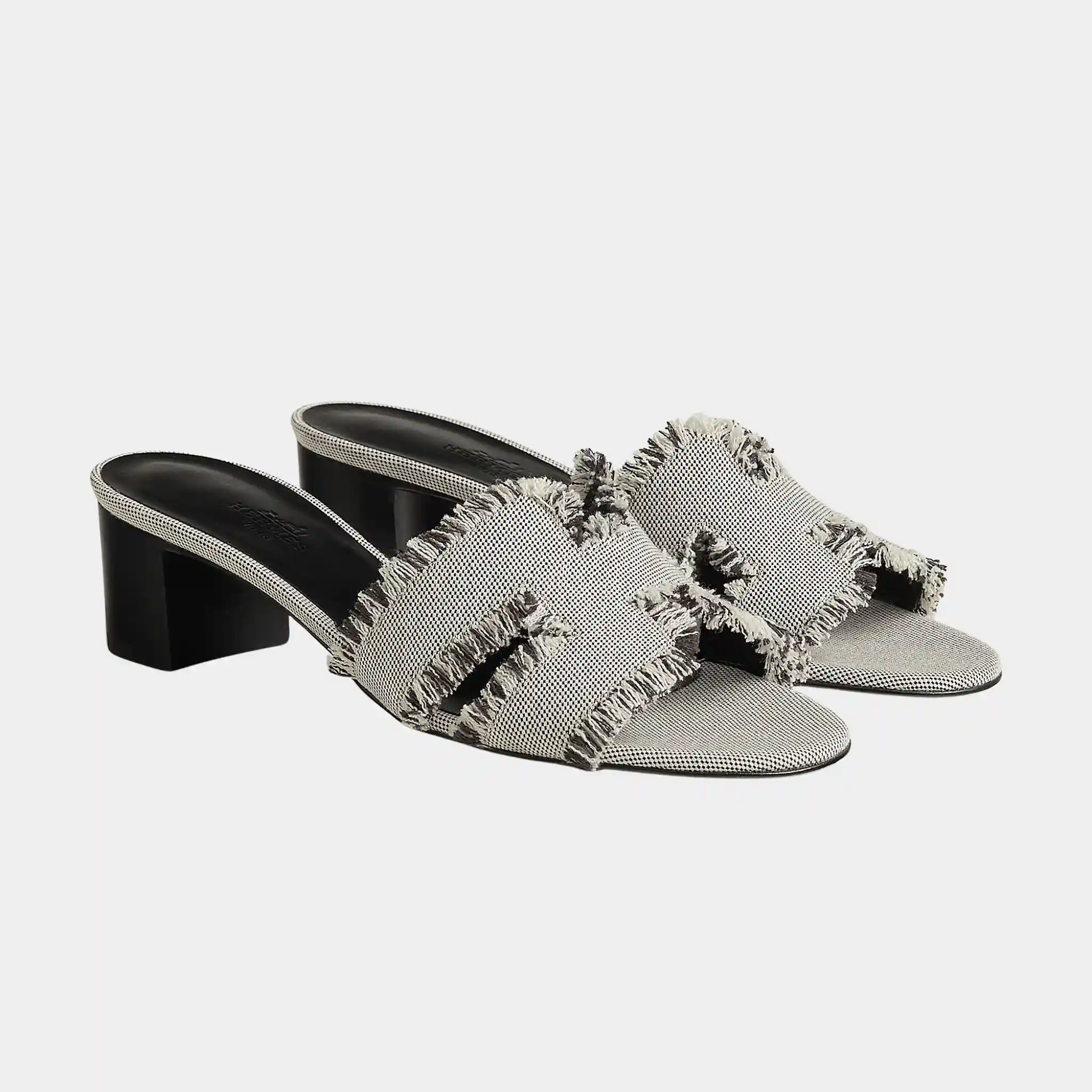 Oasis Sandal in Maxi Fringed H Canvas