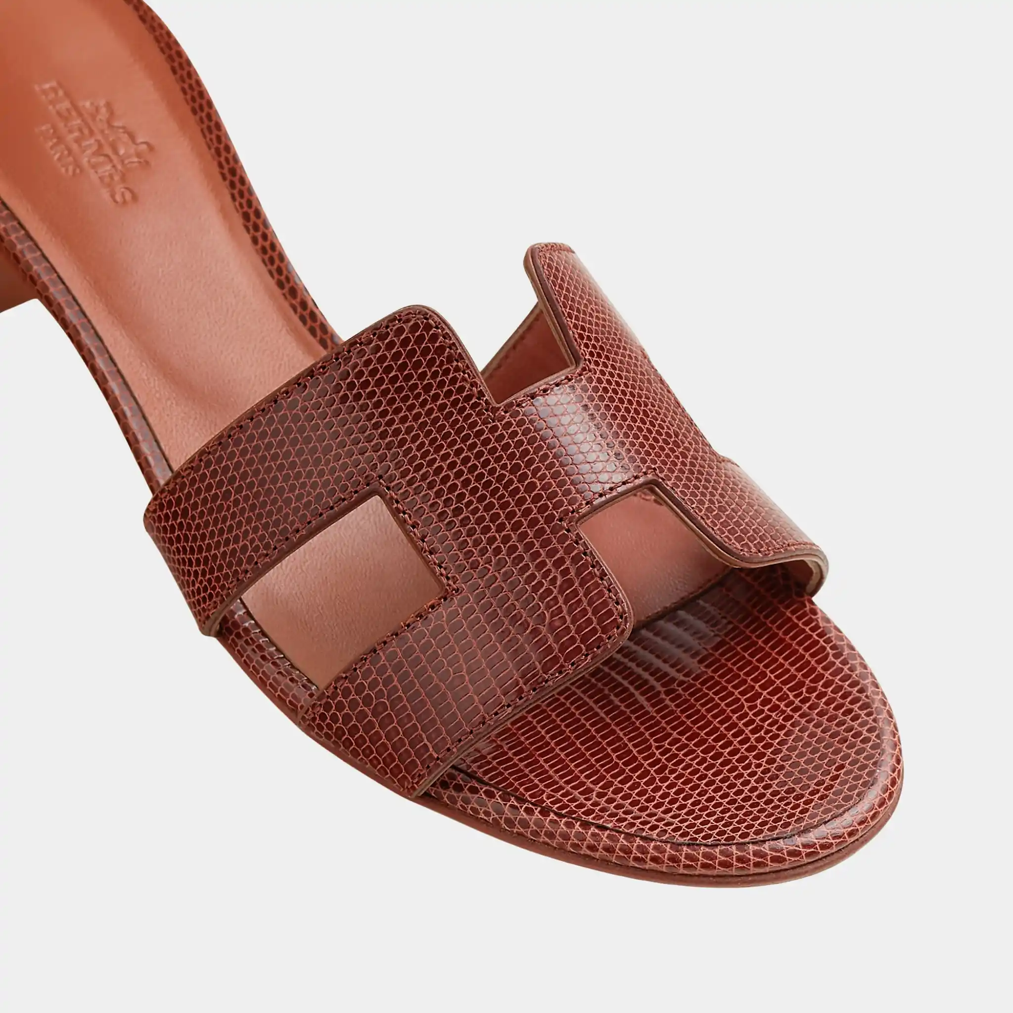 Oasis Sandal in Shiny Java Lizard - Image 3