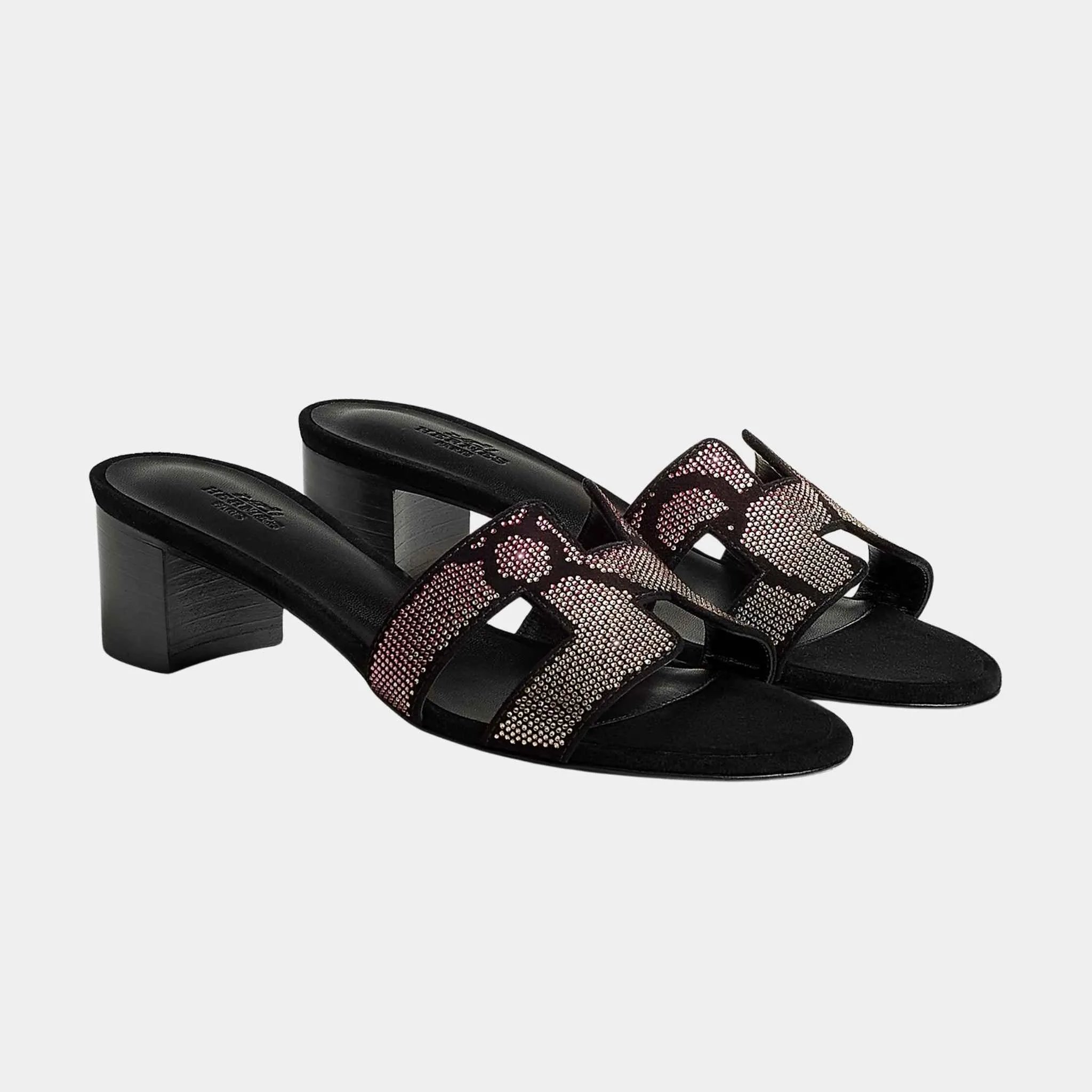 Oasis Sandals in Suede with Figure Artistique Motif - Image 4