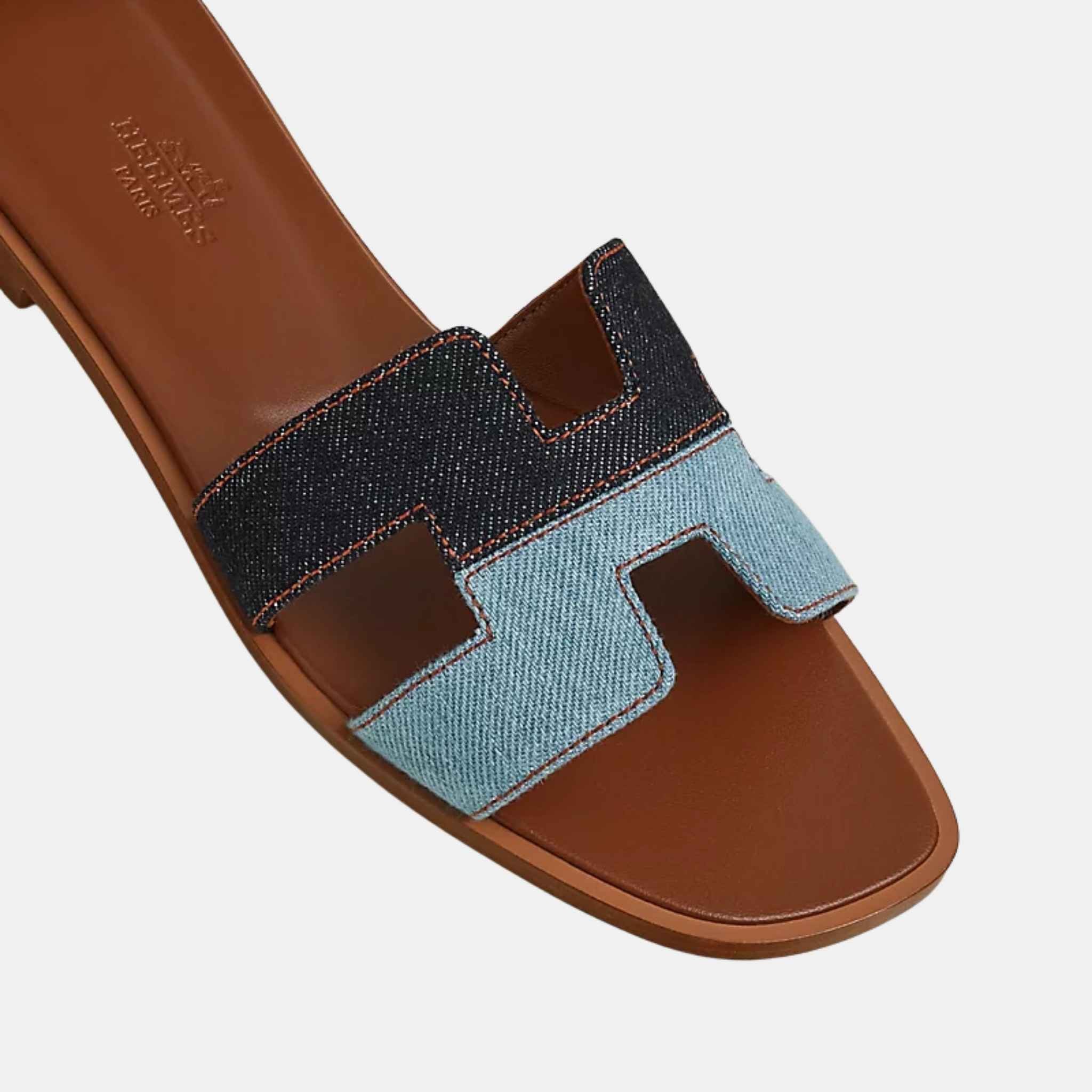 Oran Sandal in Denim - Image 2