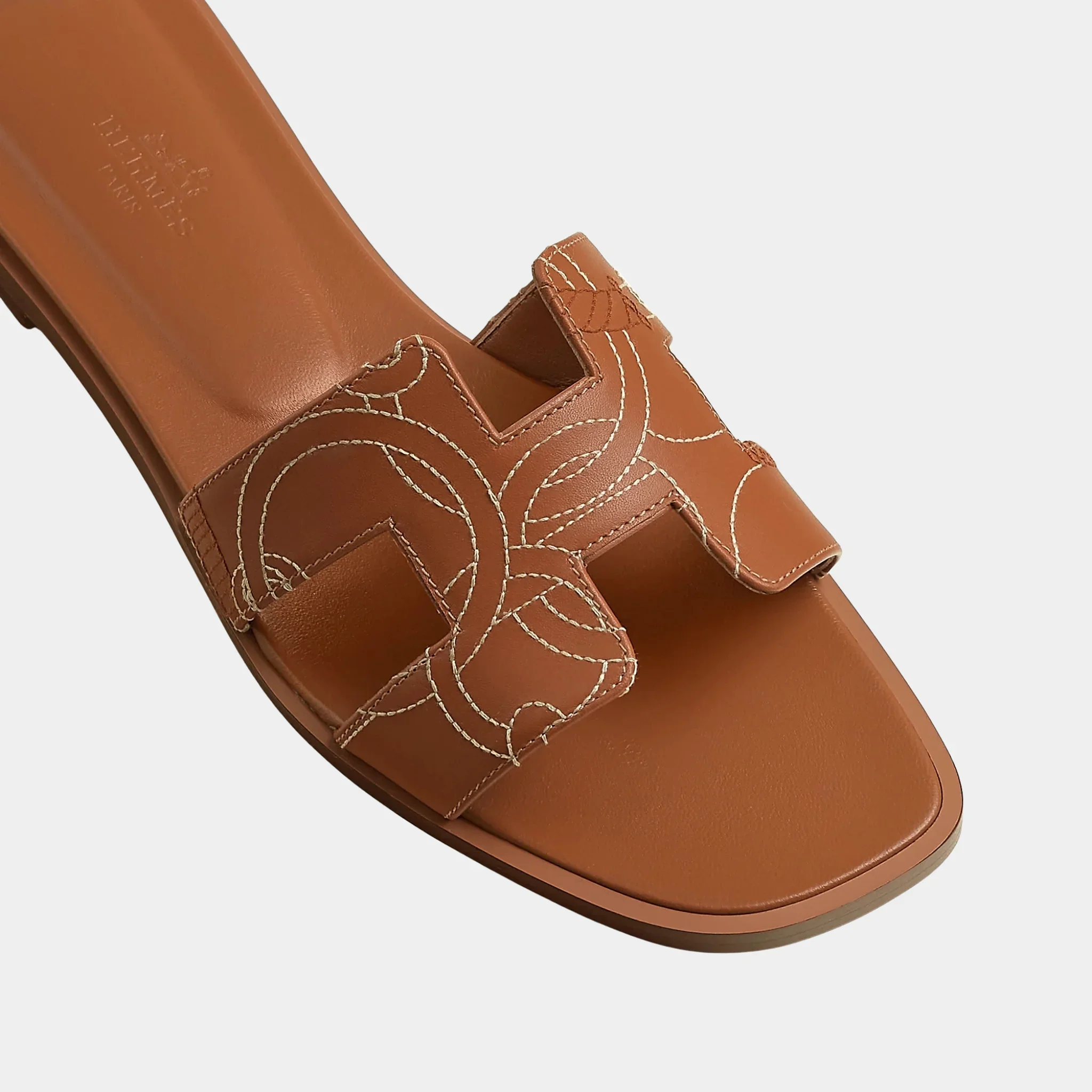 Oran Sandal in Panoplie Equestre Embroidered Calfskin - Image 6