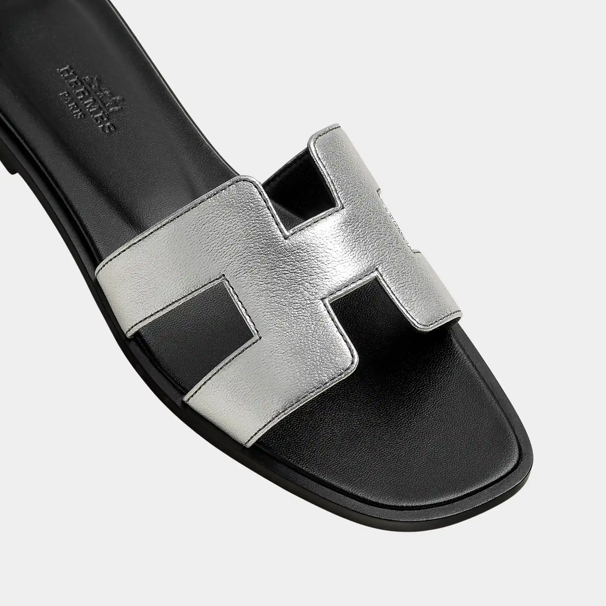 Oran Sandals in Metallic Goatskin - Image 3