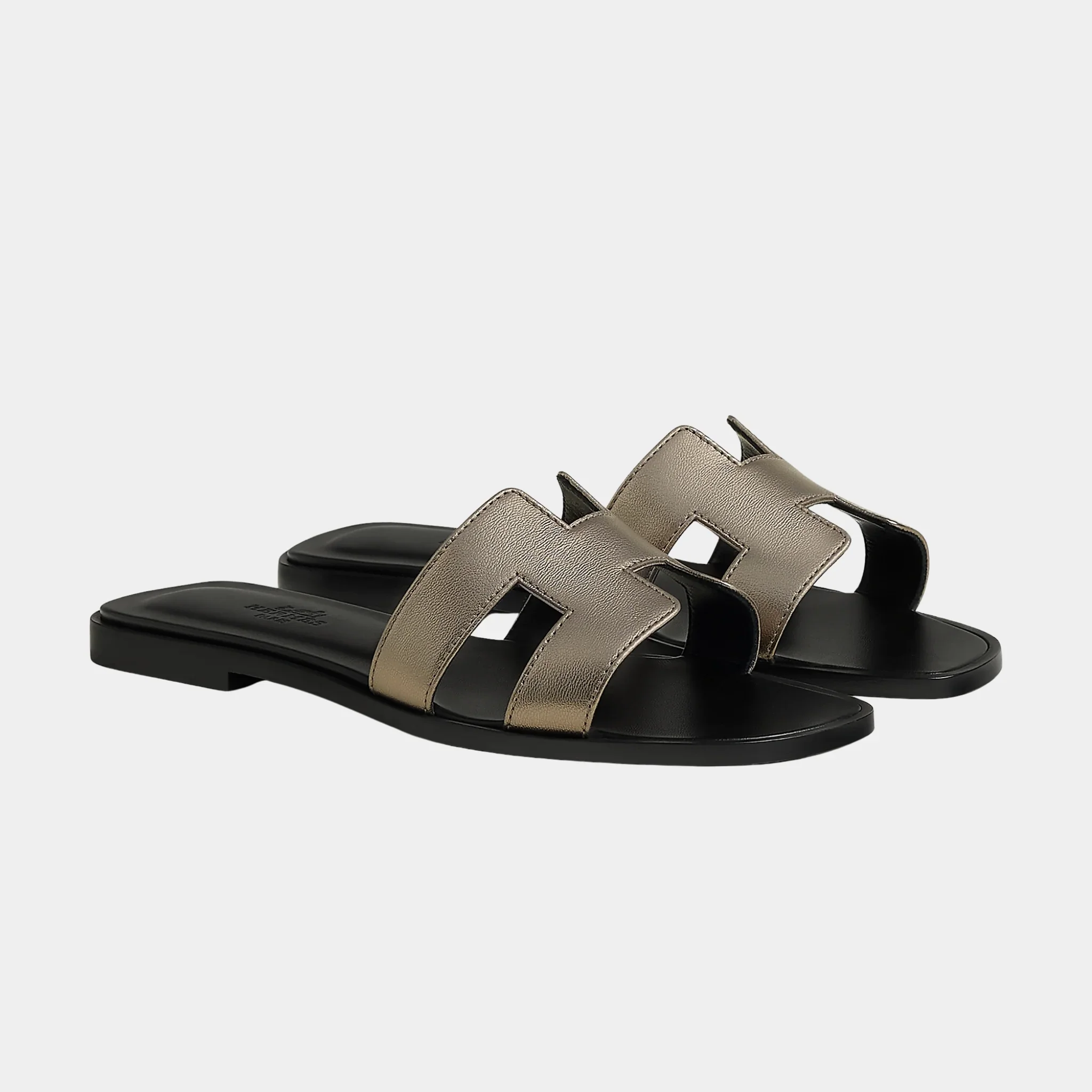 Oran Sandals in Metallic Goatskin - Image 4