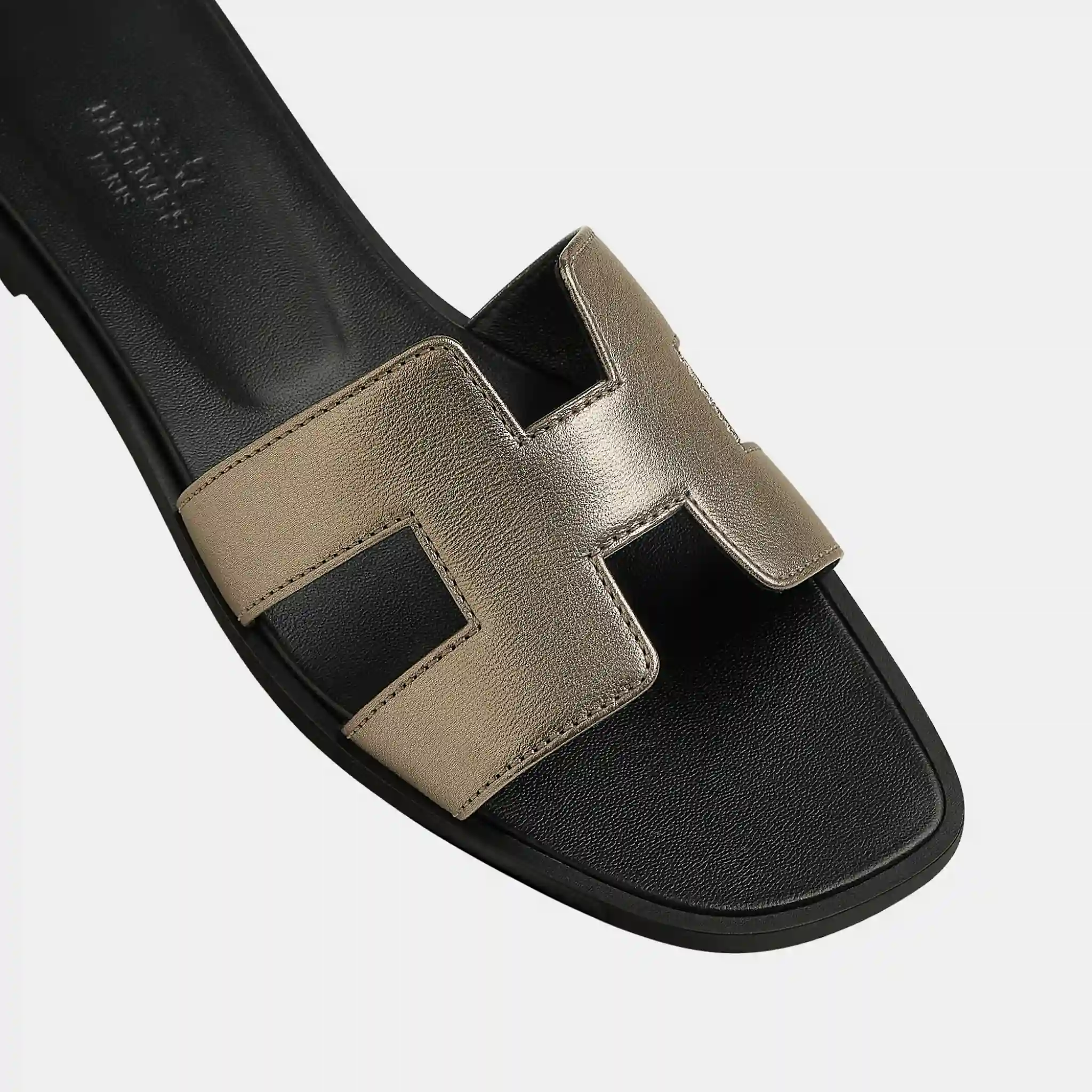 Oran Sandals in Metallic Goatskin - Image 6