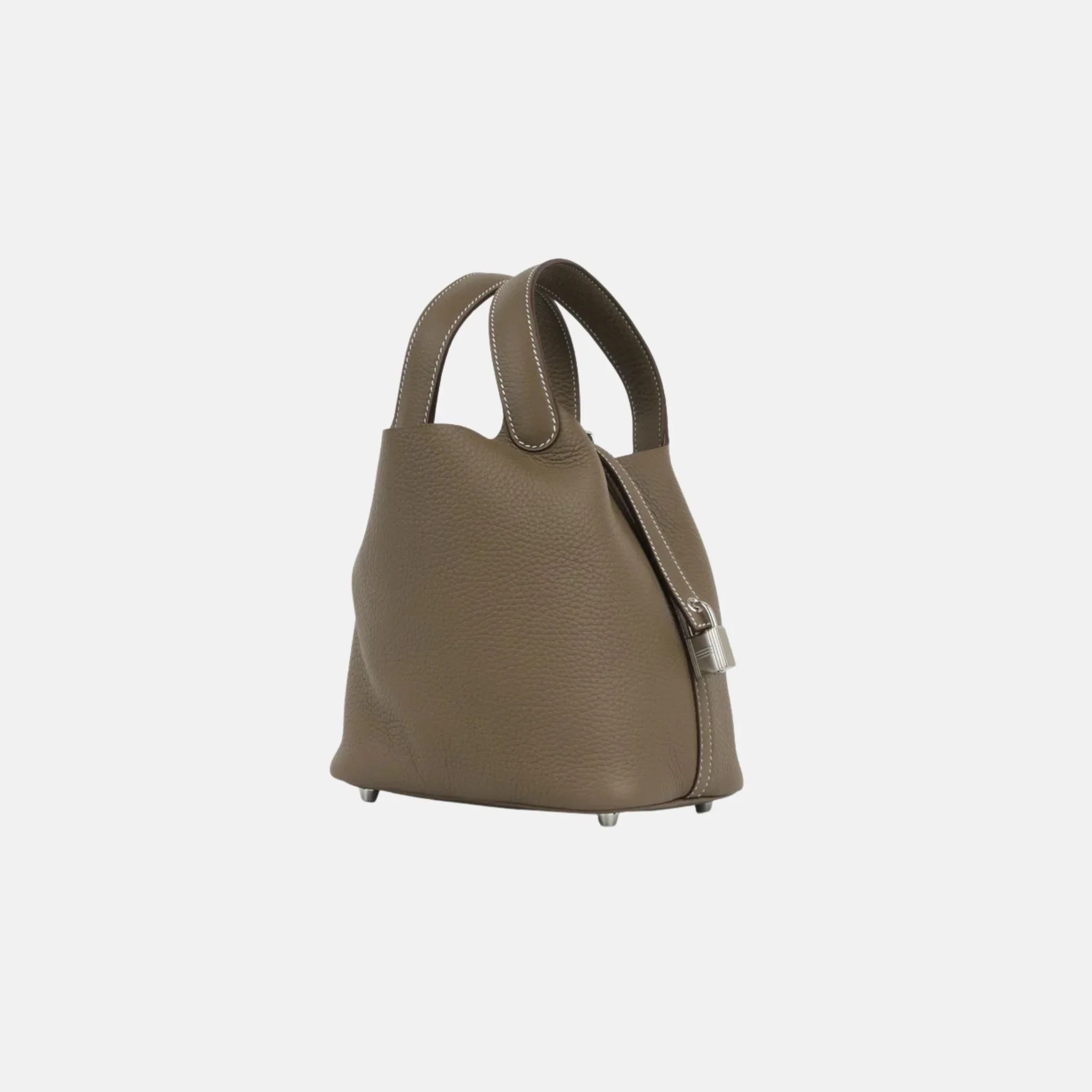 Picotin 18 Etoupe Clemence Leather PHW - Image 2