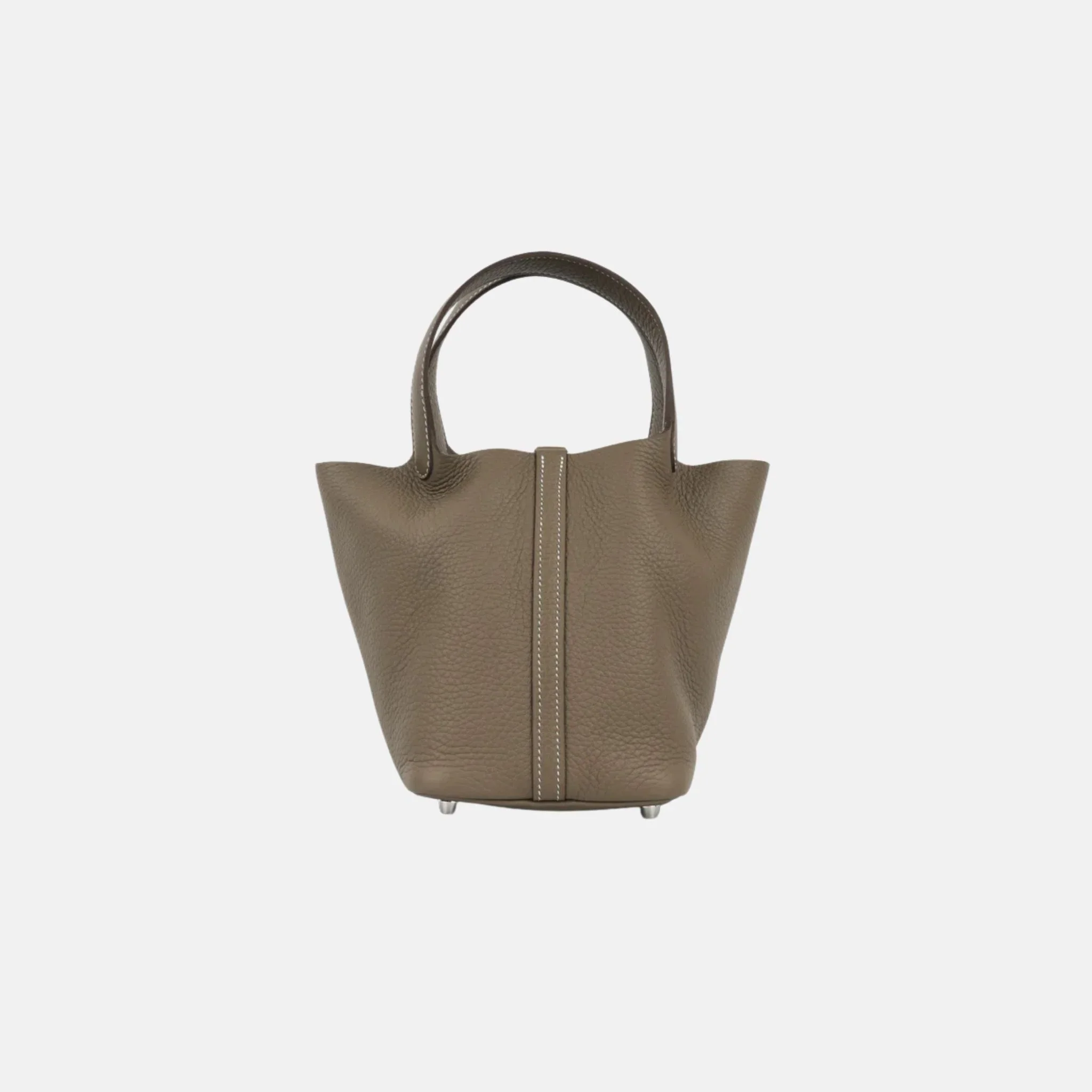 Picotin 18 Etoupe Clemence Leather PHW - Image 3