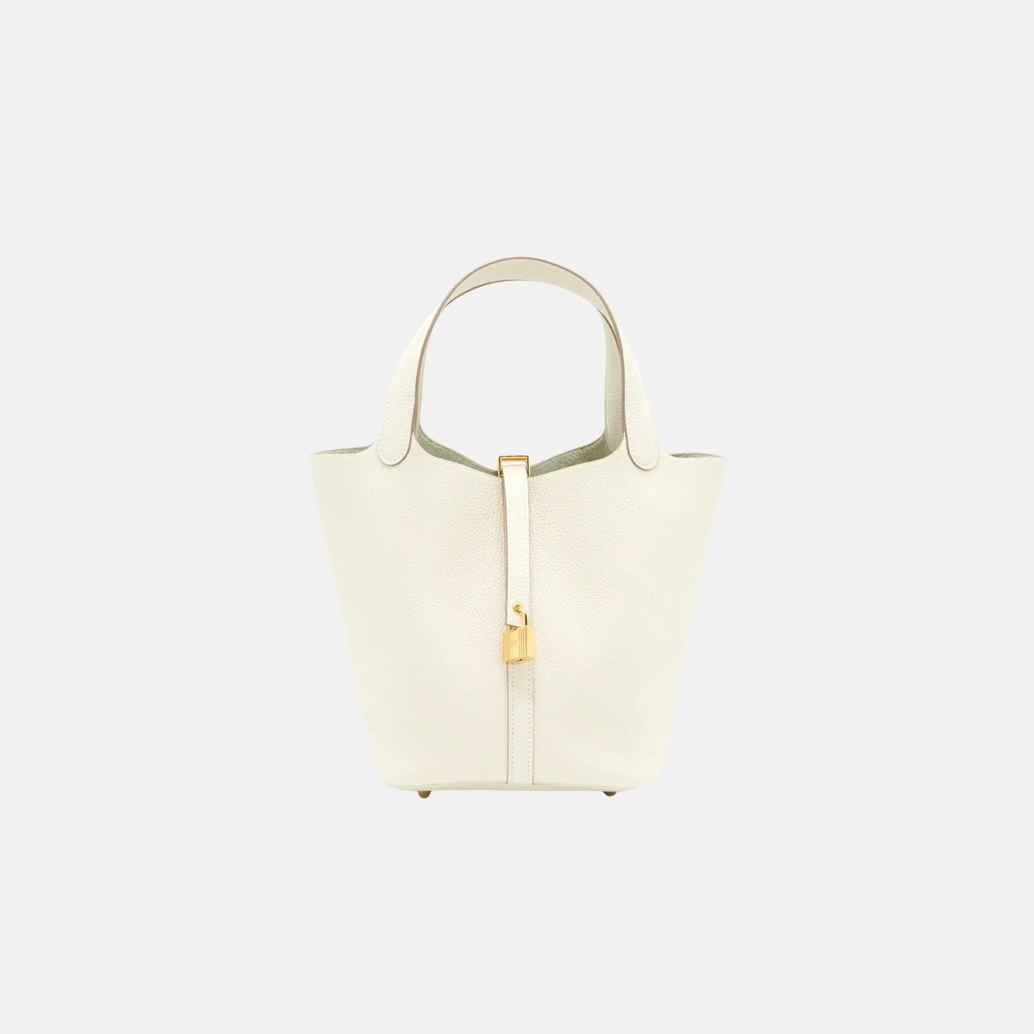 Picotin 22 Craie Clemence Leather GHW