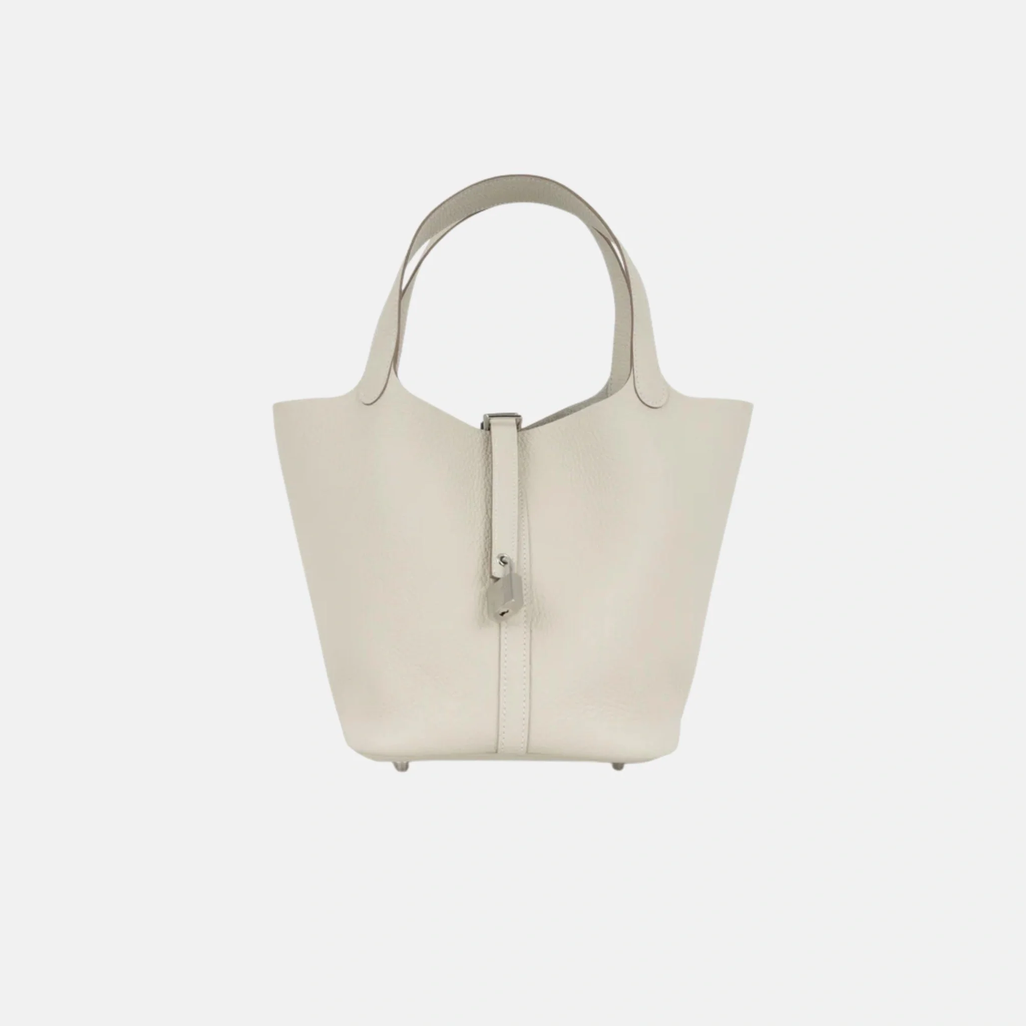 Picotin 22 Craie Clemence Leather PHW