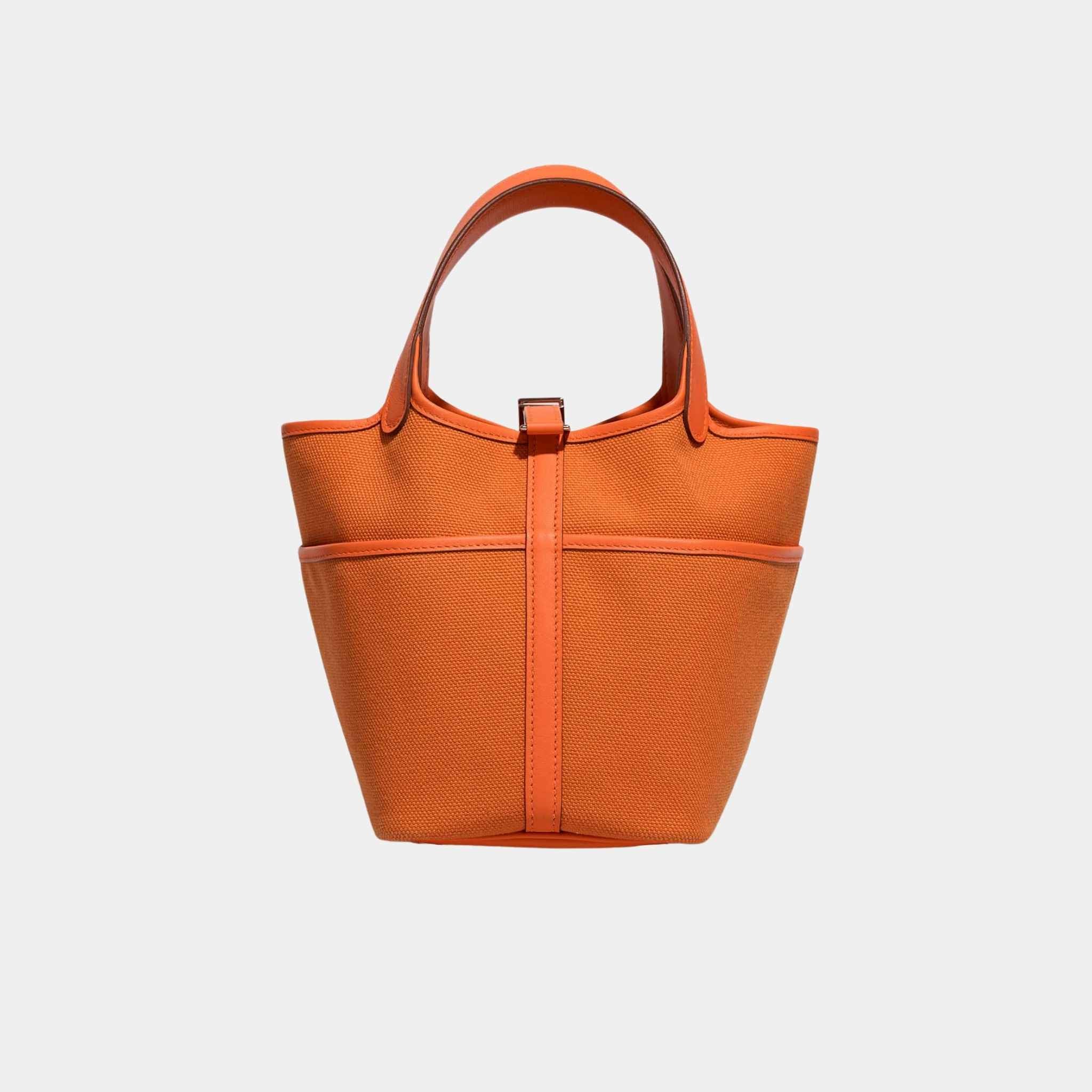 Picotin Cargo 18 Toile Goeland Swift Orange Minium GHW - Image 3