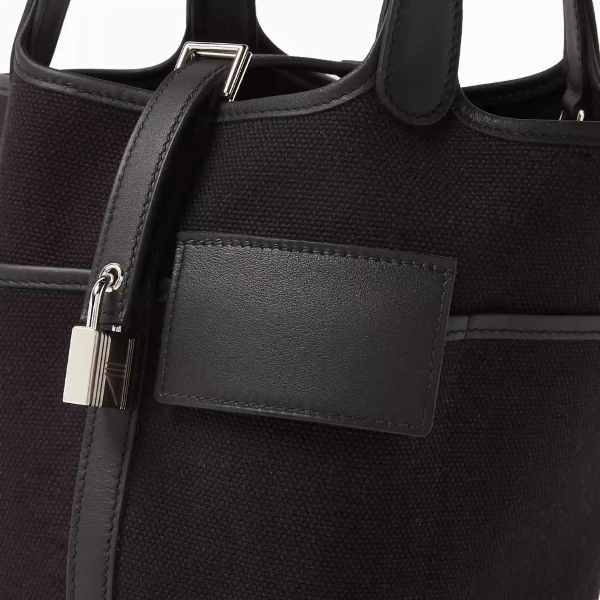 Picotin Cargo 18 Toile Swift Black PHW - Image 3