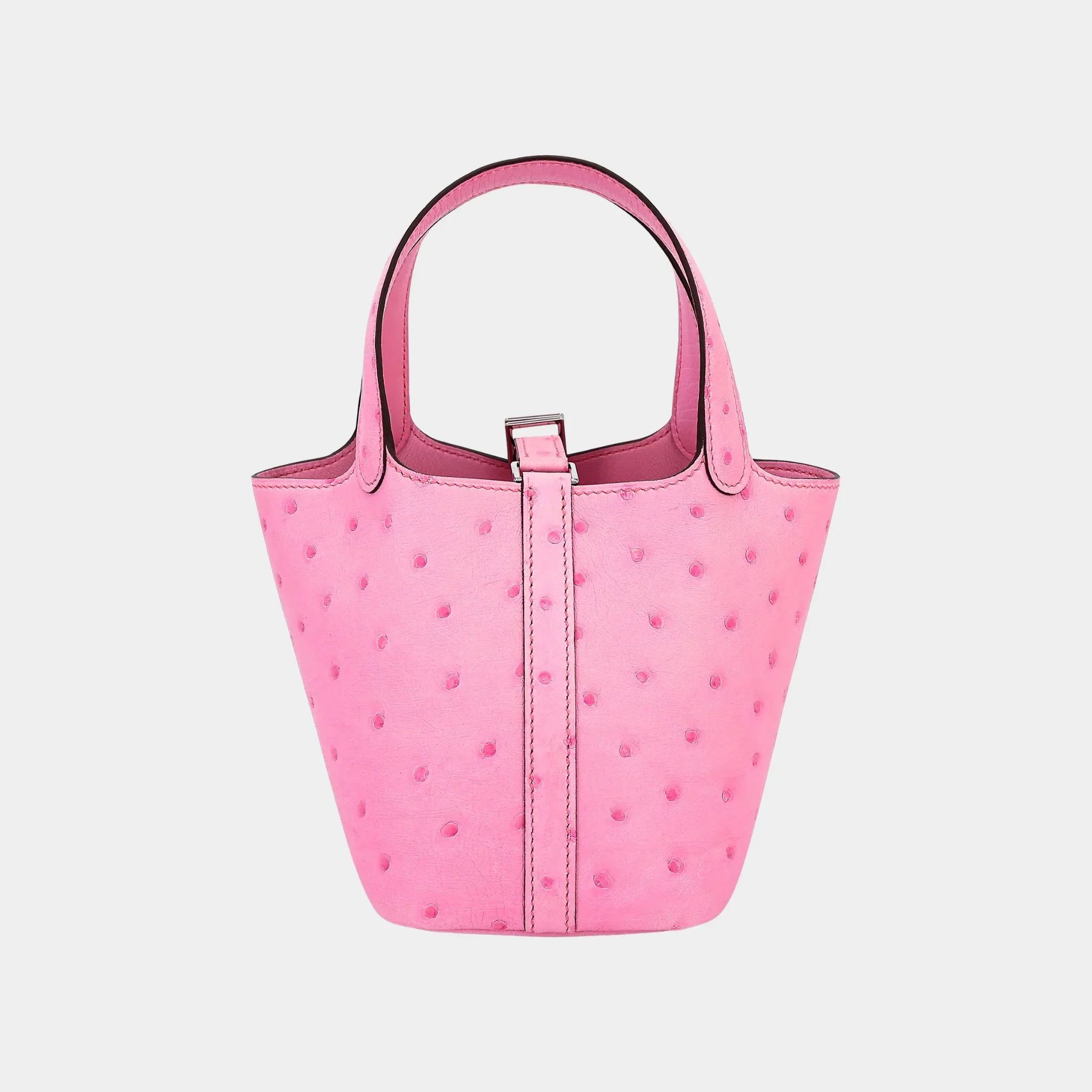 Picotin Micro 14 Ostrich Rose Bubblegum PHW - Image 2