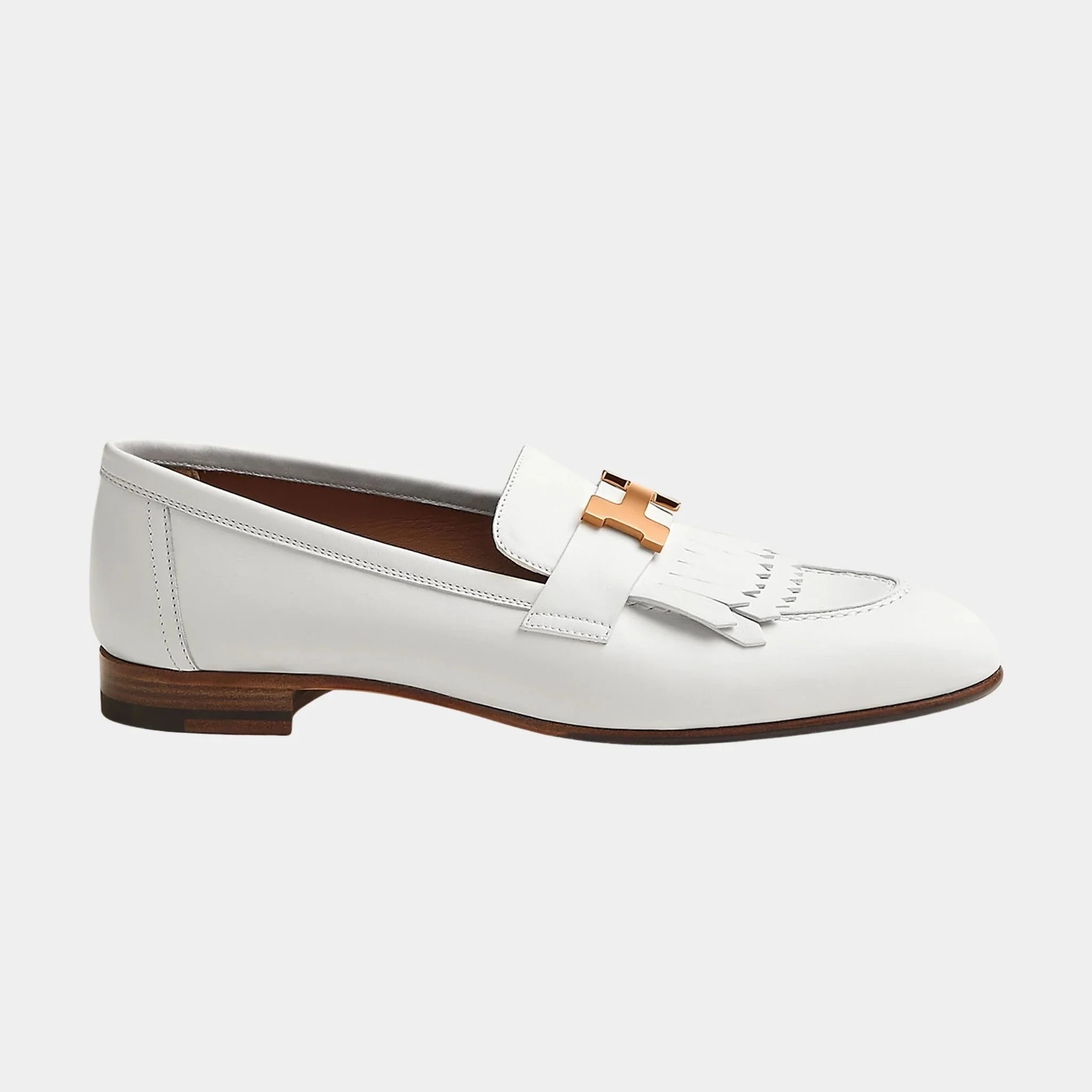 Royal Loafer in Calfskin with Rose Gold Plated Buckle - Image 2