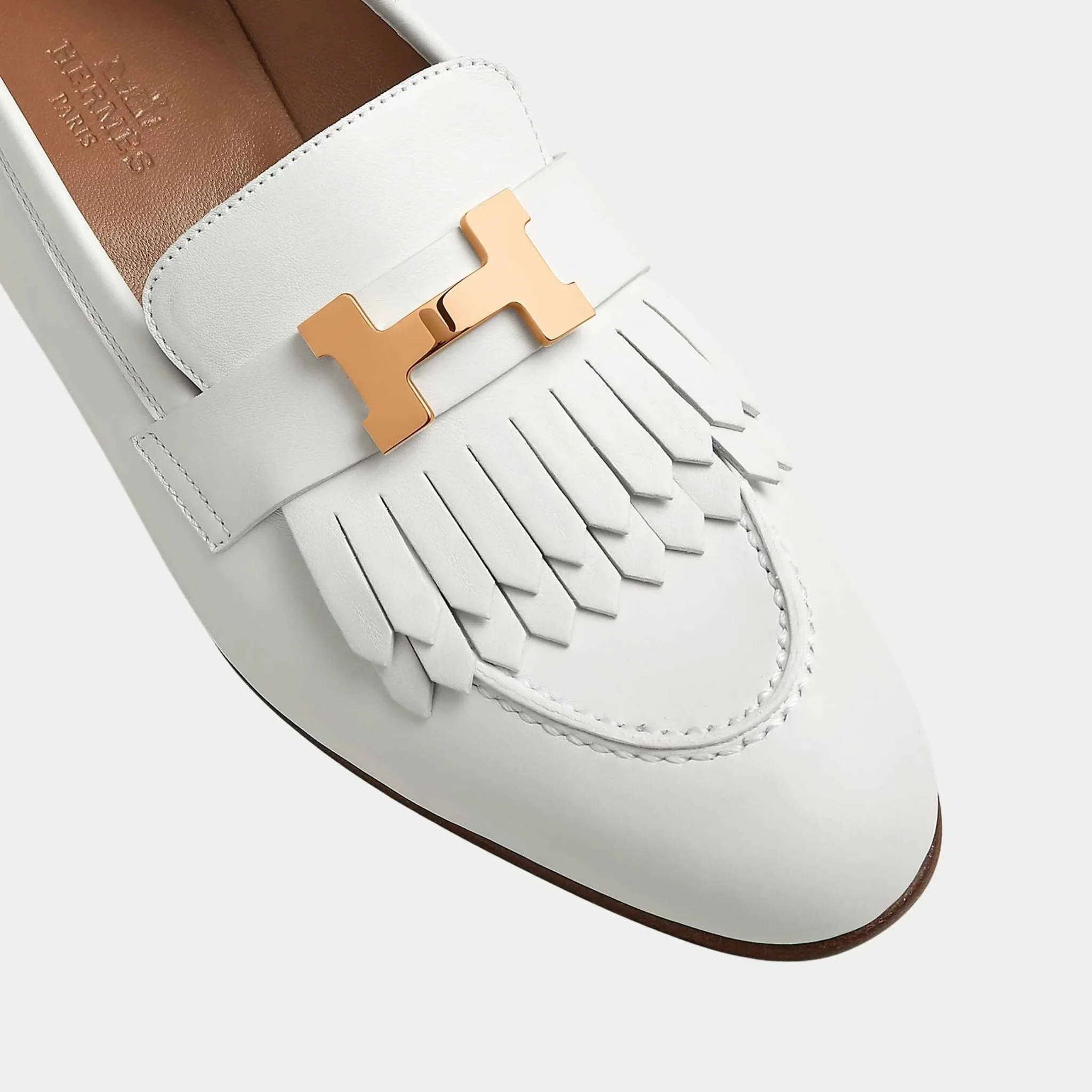 Royal Loafer in Calfskin with Rose Gold Plated Buckle - Image 3
