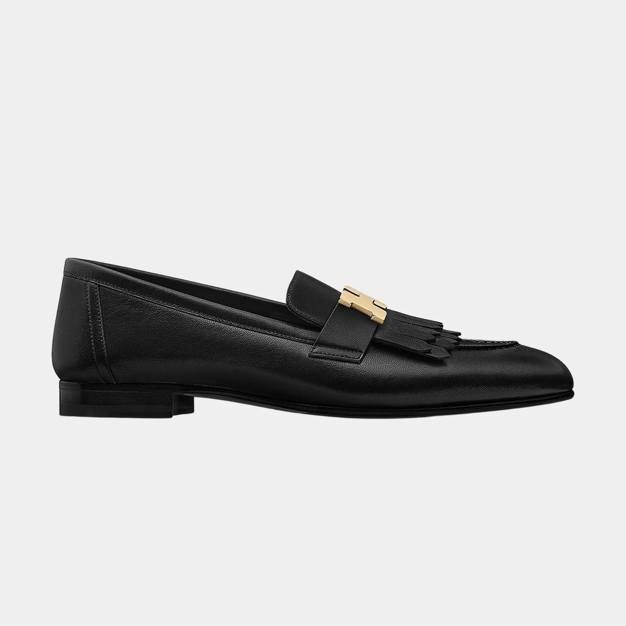 Royal Loafer in Goatskin with Permabrass Plated Buckle - Image 2