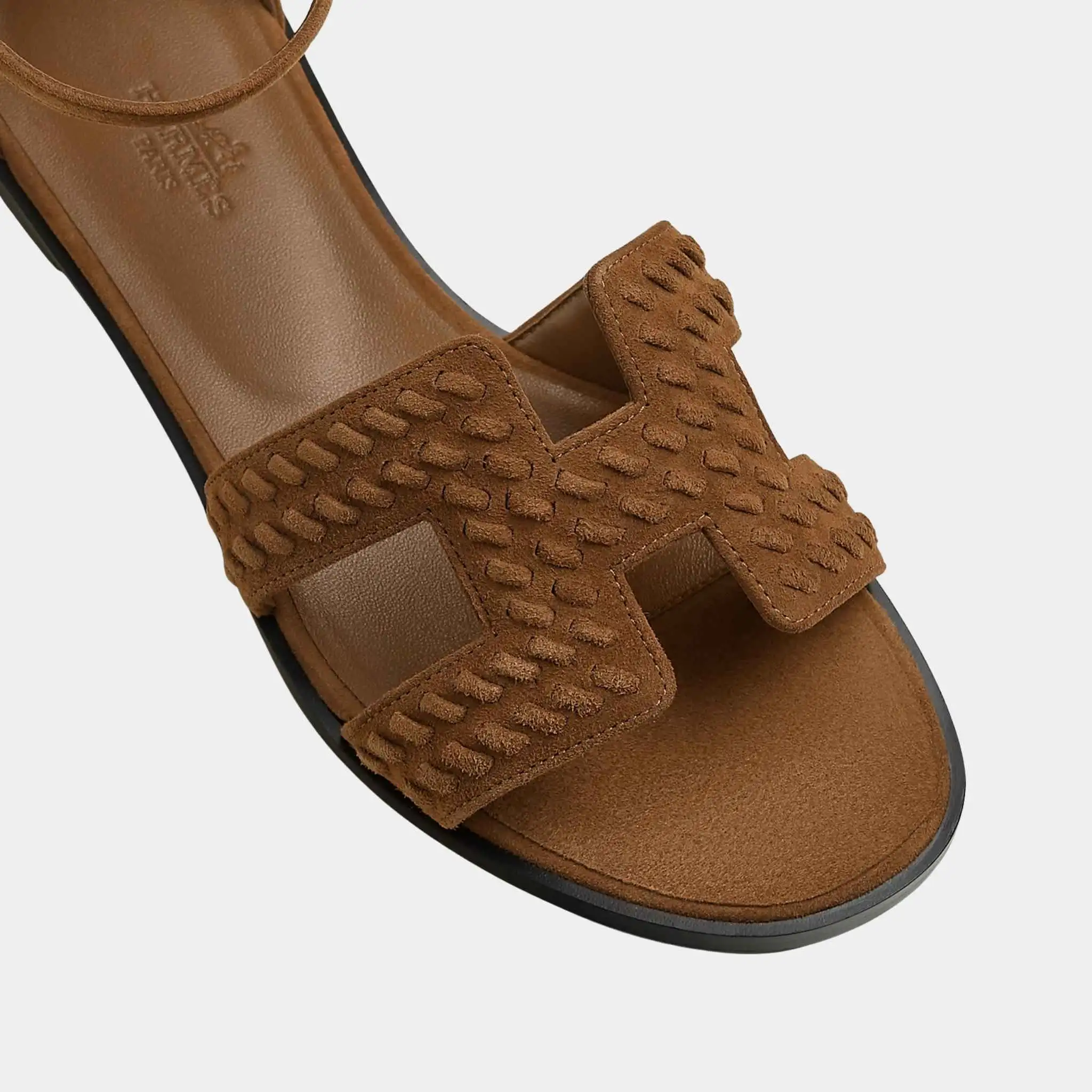 Santorini Sandal Braided Suede Goatskin - Image 3