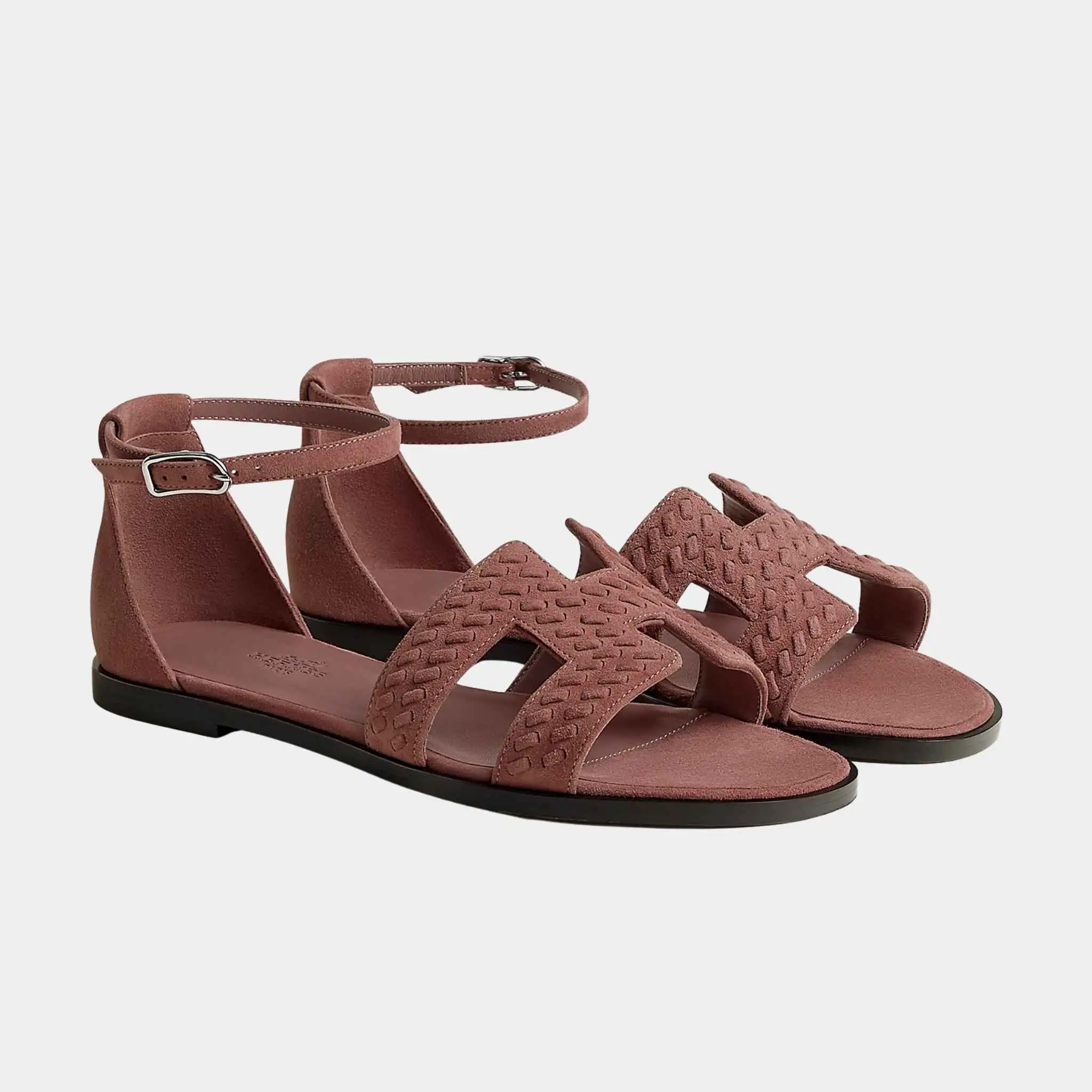 Santorini Sandal Braided Suede Goatskin - Image 4