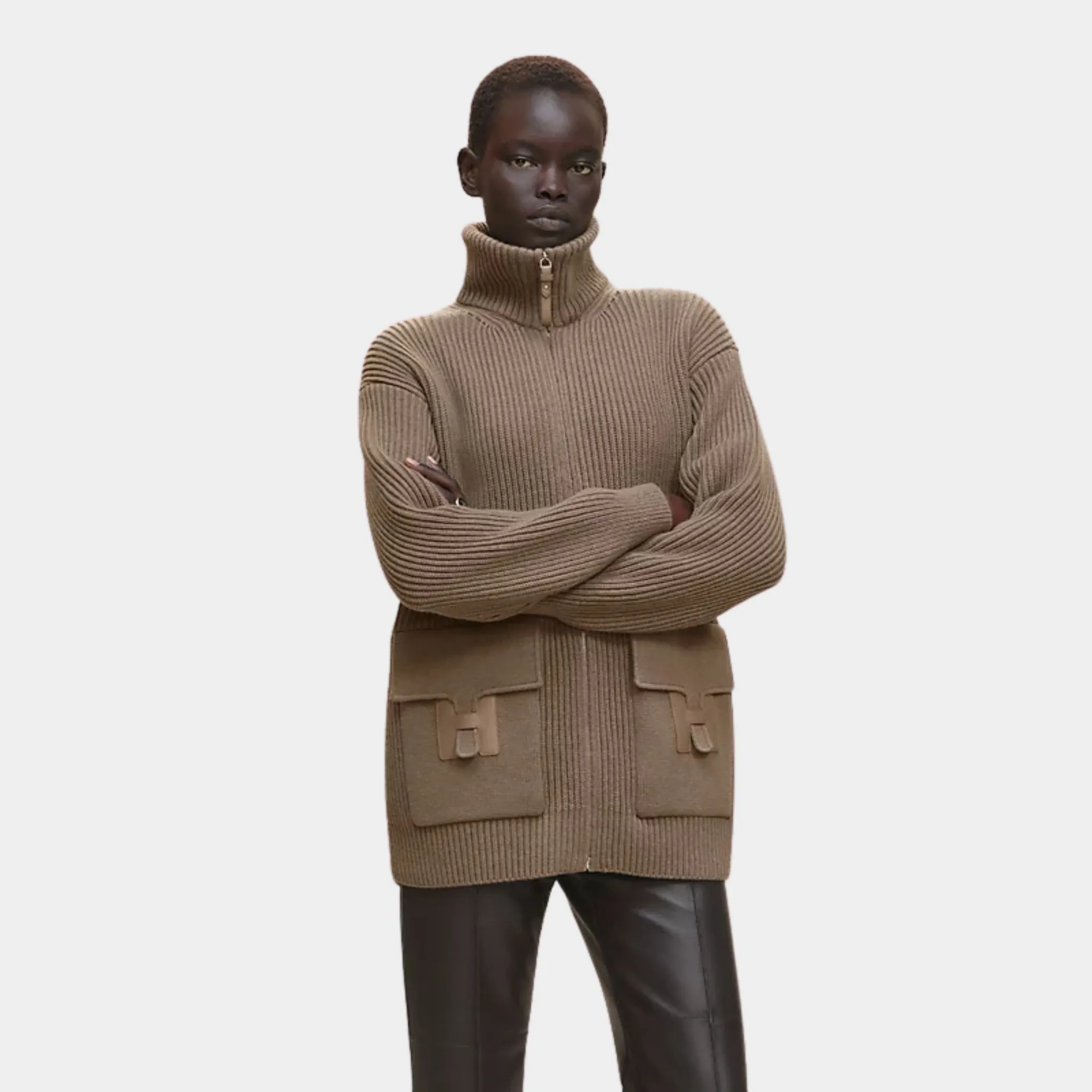 Wool Knit Cardigan - Image 3