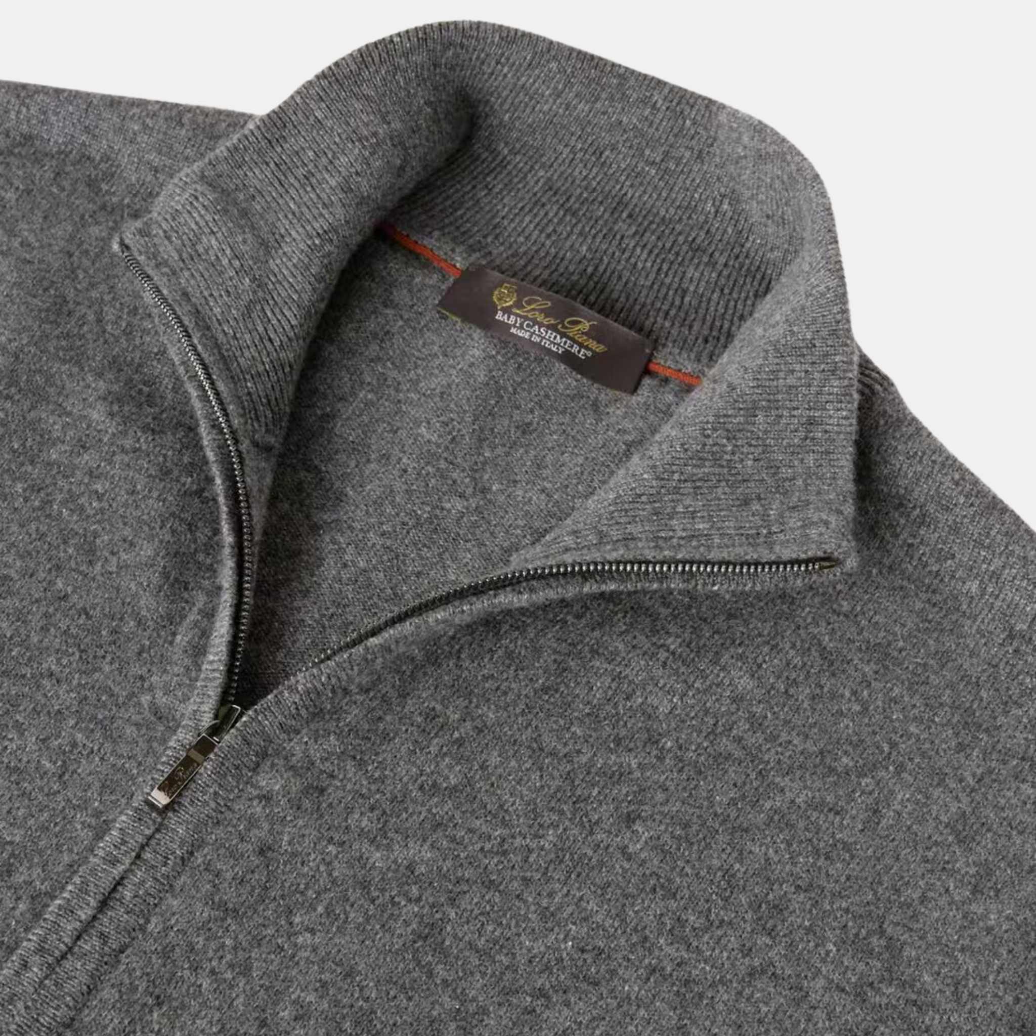 Zip-Up Bomber Jacket Baby Cashmere - Image 3