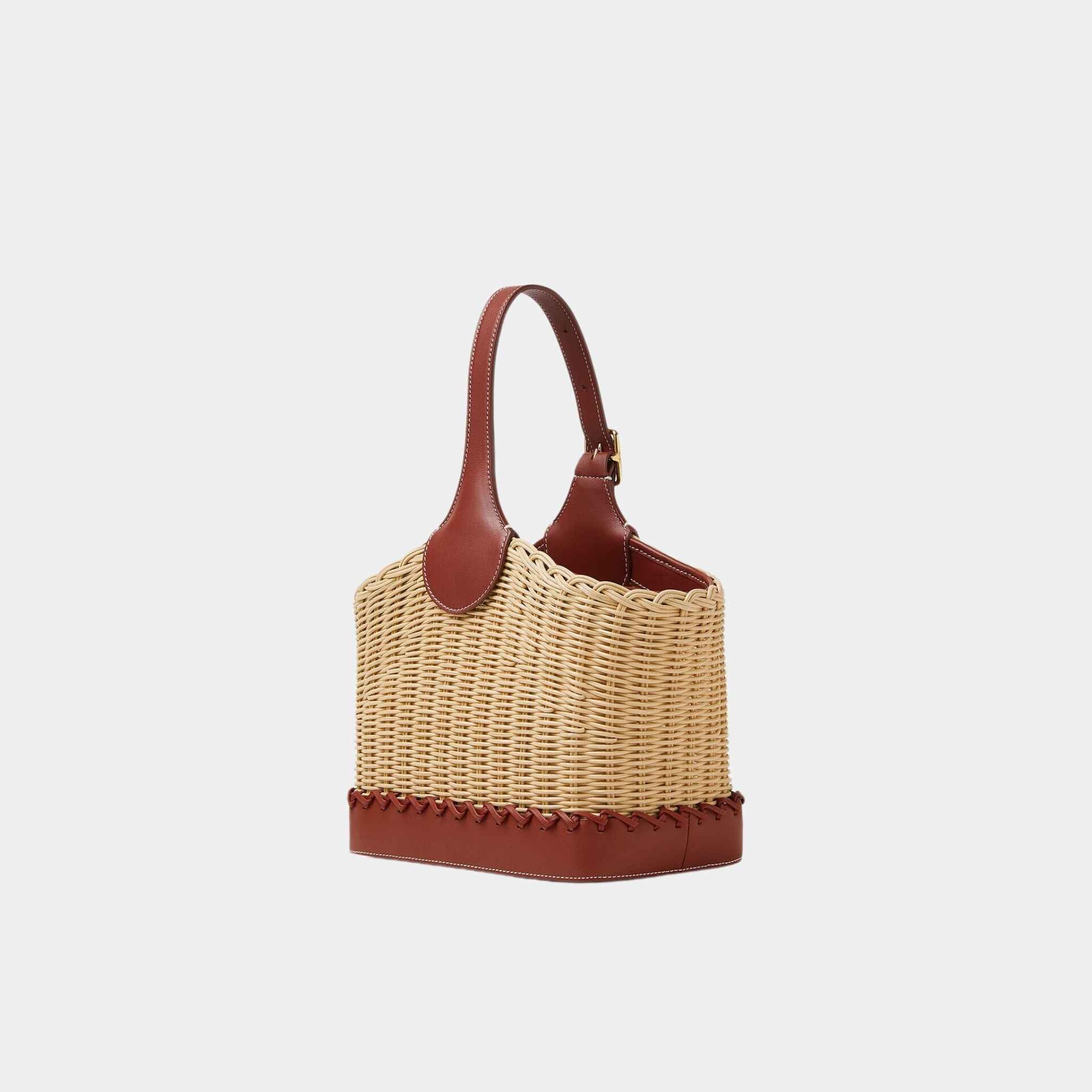 Bobbin Bucket Bag Wicker - Image 2