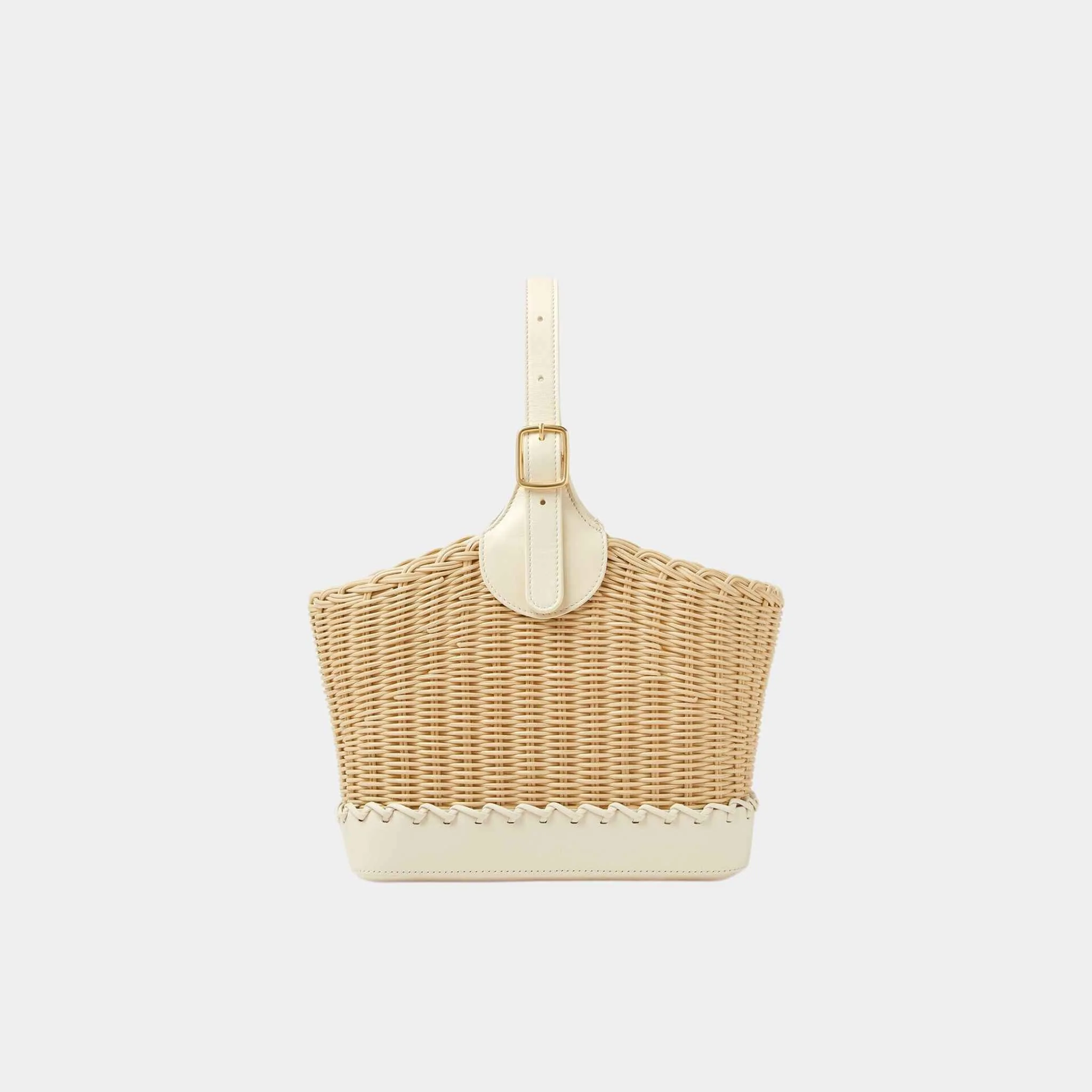 Bobbin Bucket Bag Wicker - Image 5