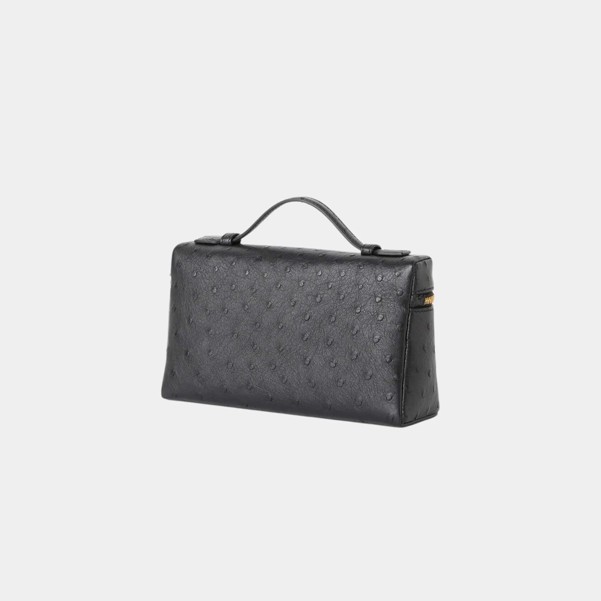 Extra Pocket L19 In Ostrich Leather - Image 4