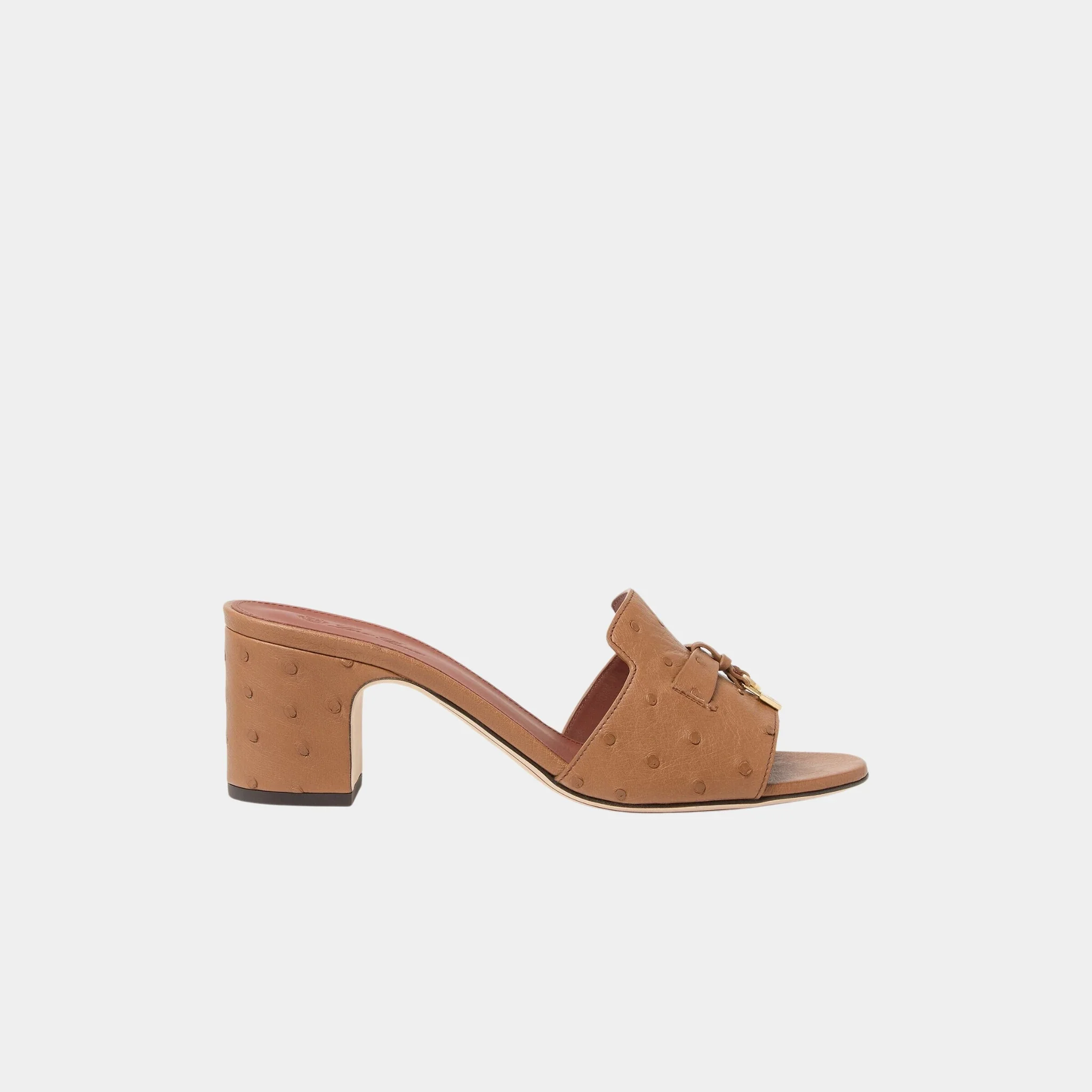 Summer Charms Heeled Sandal Ostrich Leather - Image 10