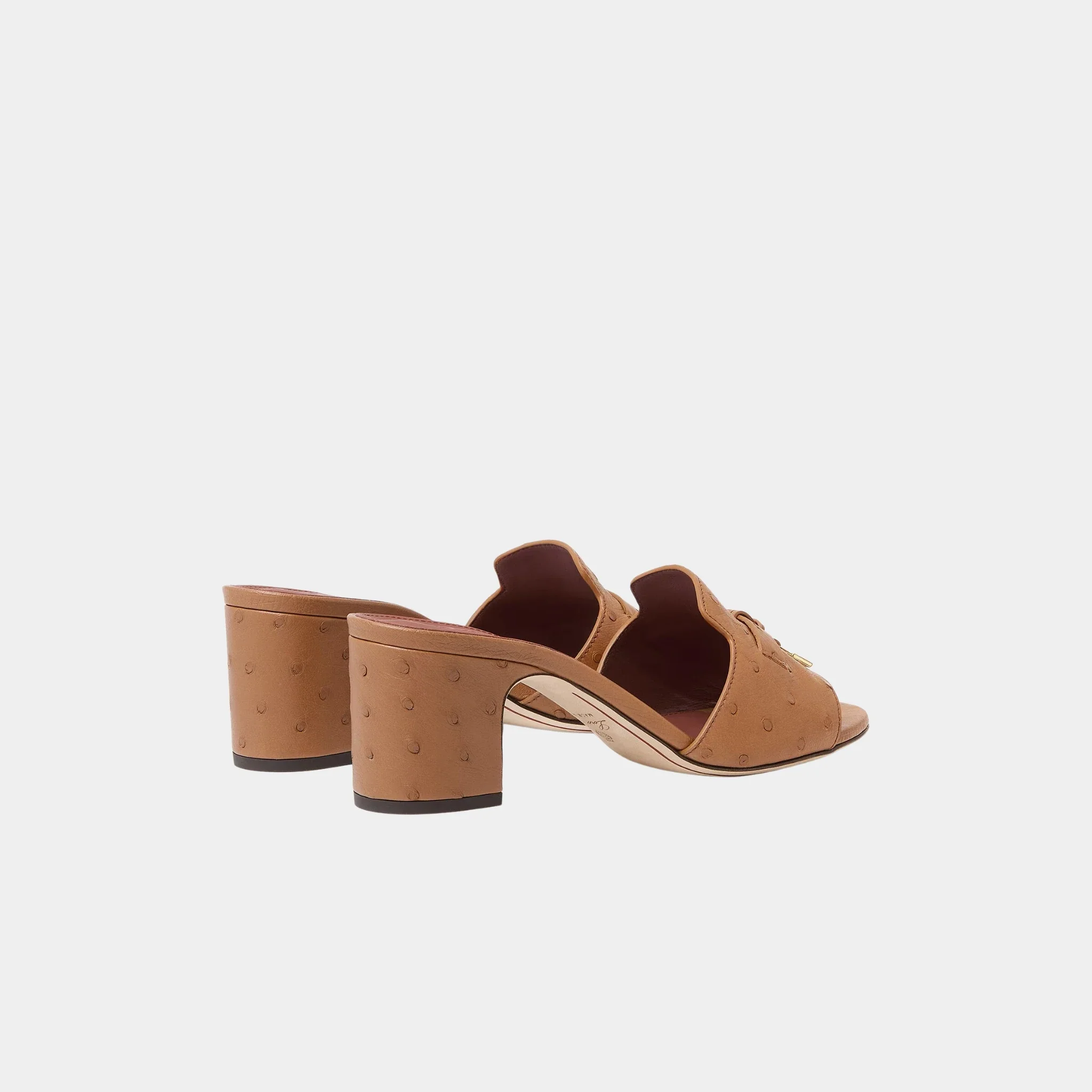 Summer Charms Heeled Sandal Ostrich Leather - Image 12
